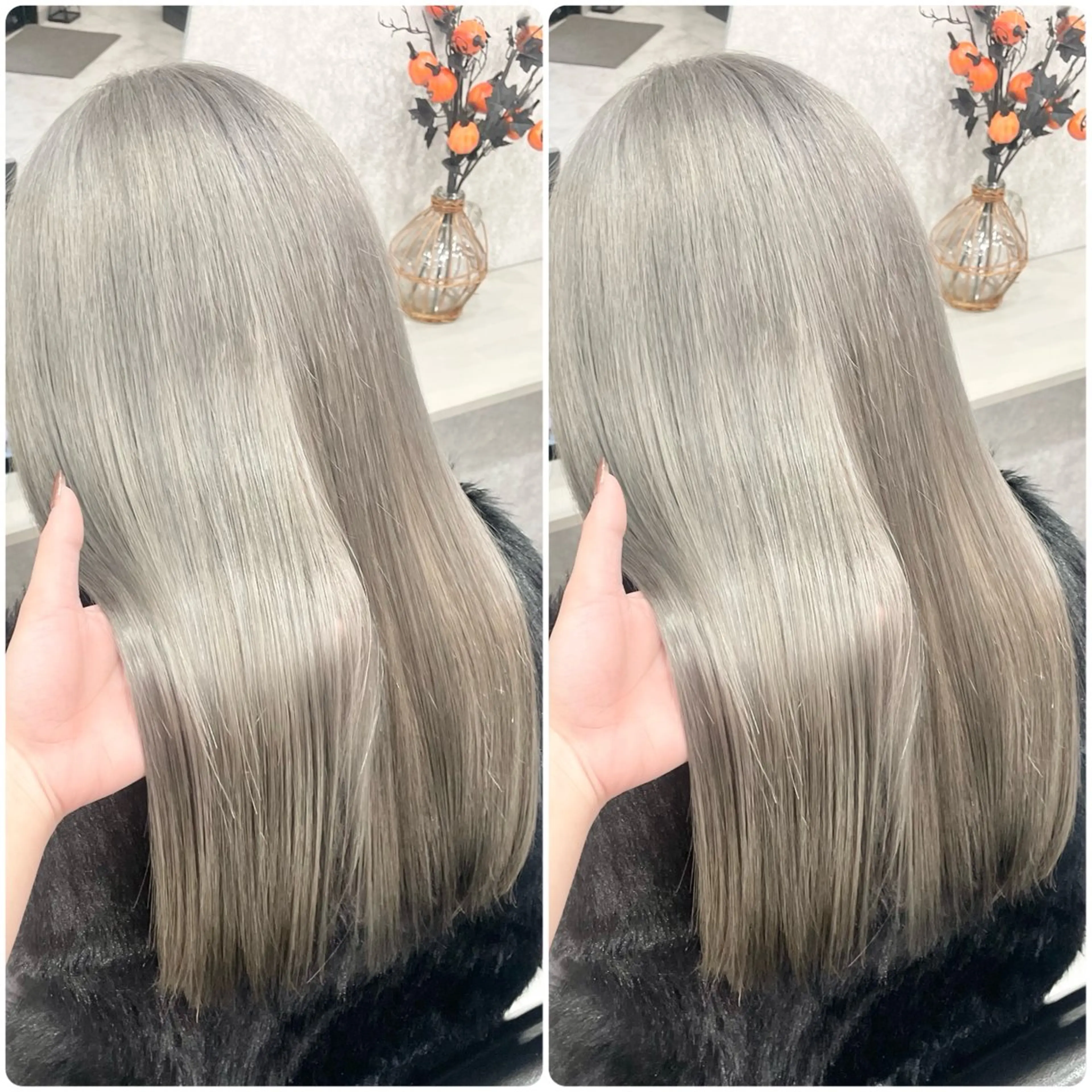 セミロング 🦋ハイトーン🦋 石山 希理🦋のヘアスタイル