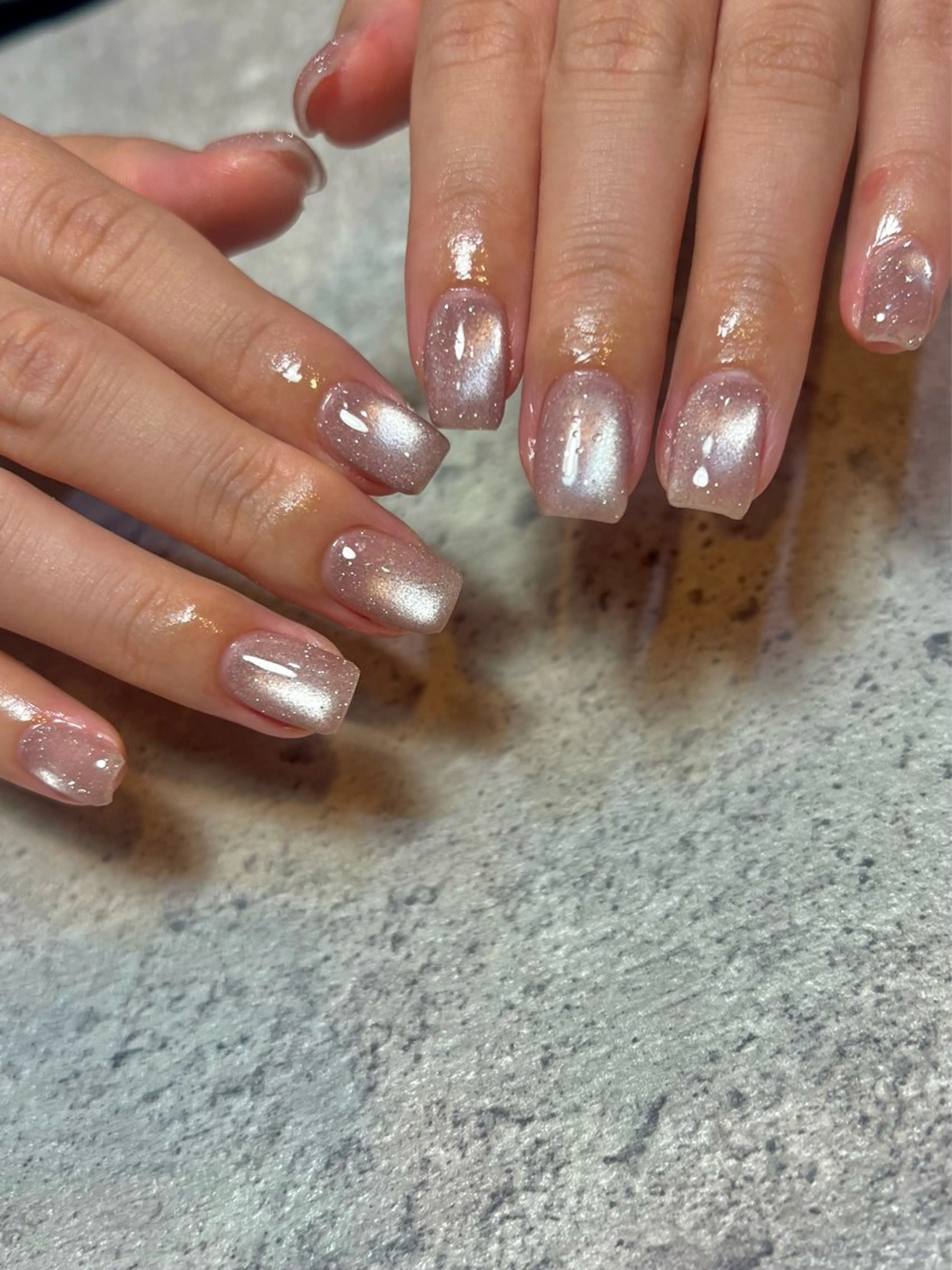 ネイル フラッシュネイル マグネットネイル nail salon y＋のネイルデザイン