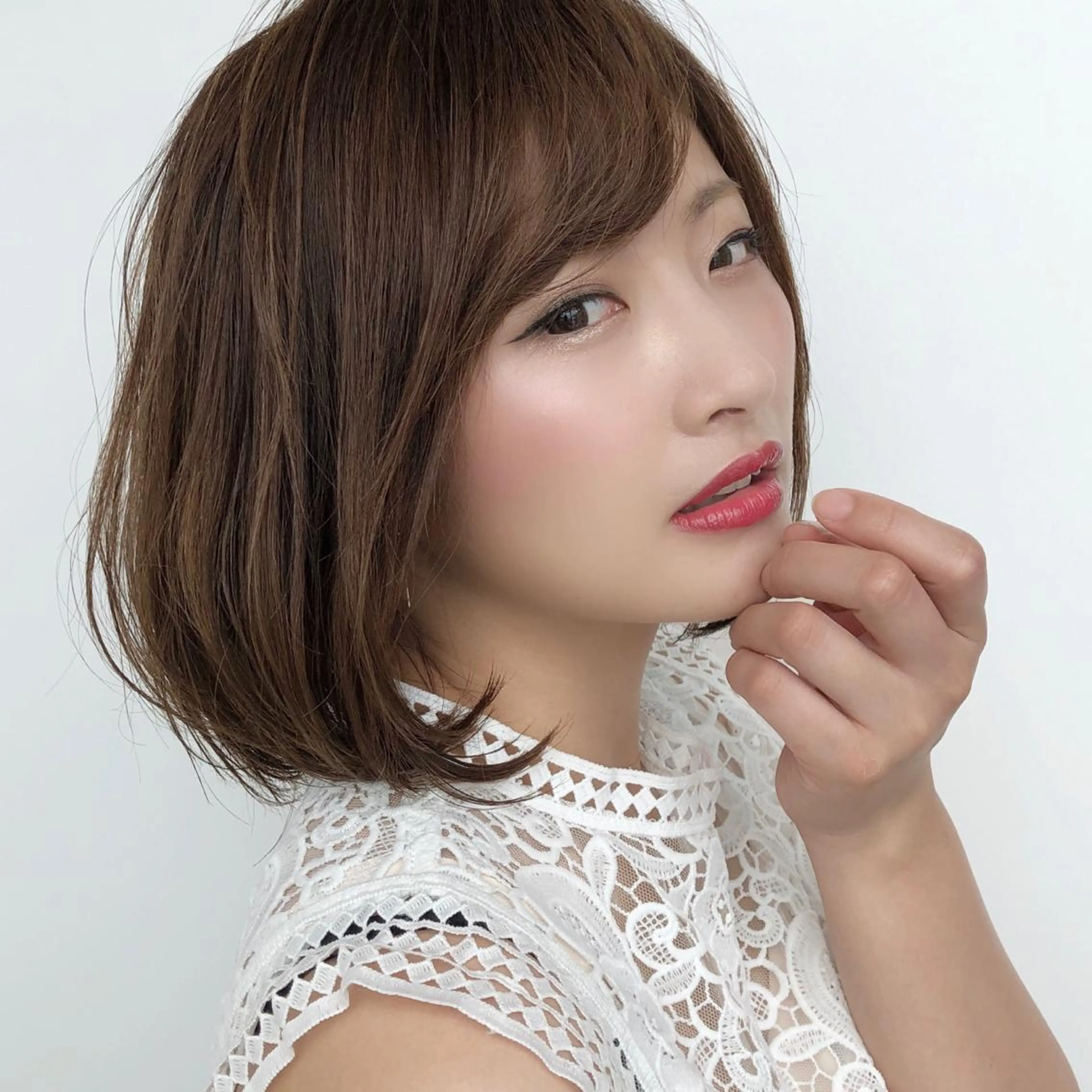 ミディアム ボブ レイヤー×髪質改善✨ 渋谷/佐藤侑哉のヘアスタイル