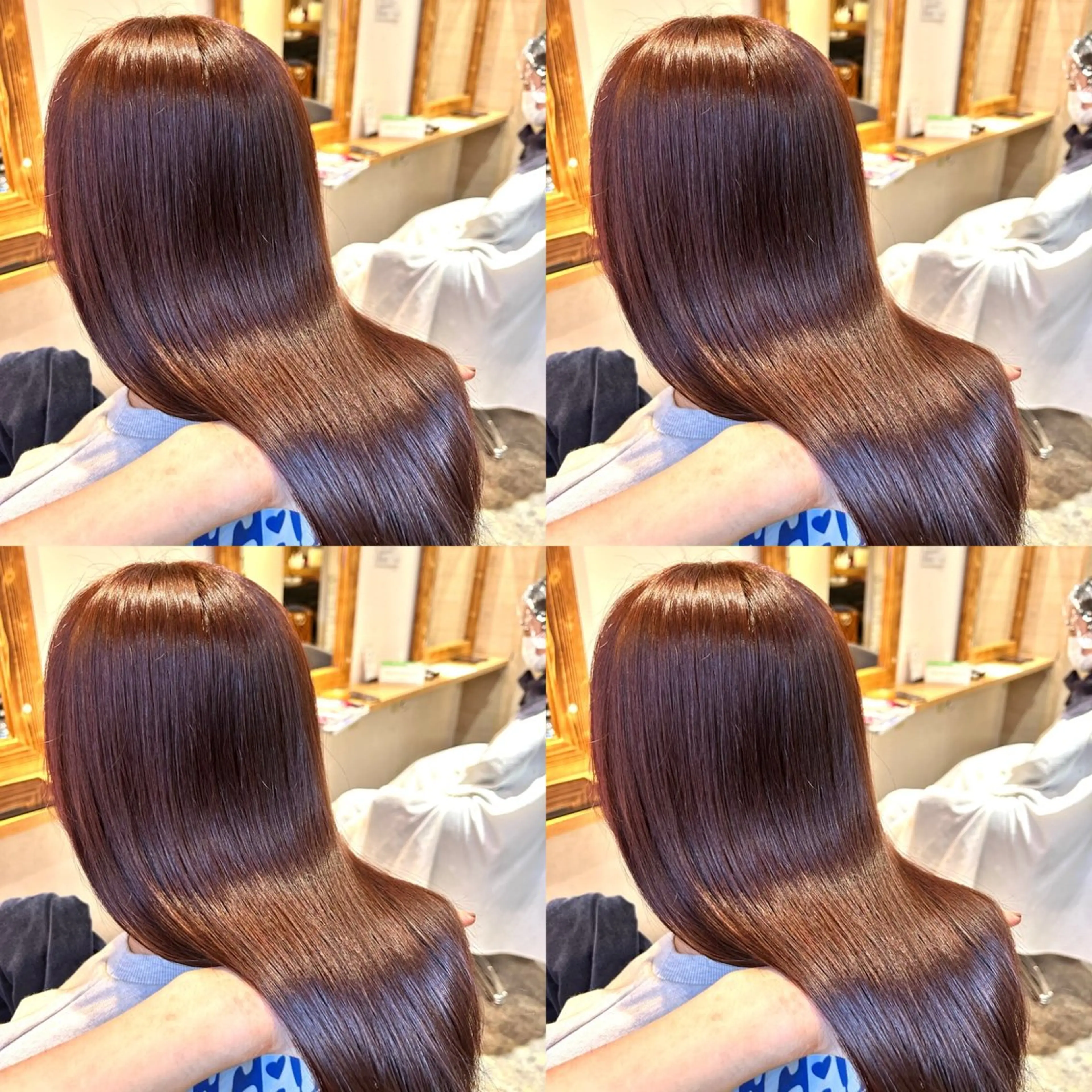 ロング カラー ブラウンカラー チョコレートブラウン 髪質改善 カット ヘアカラー トリートメント 髪質改善カラー✖︎ 縮毛矯正✨️店長純大のヘアスタイル