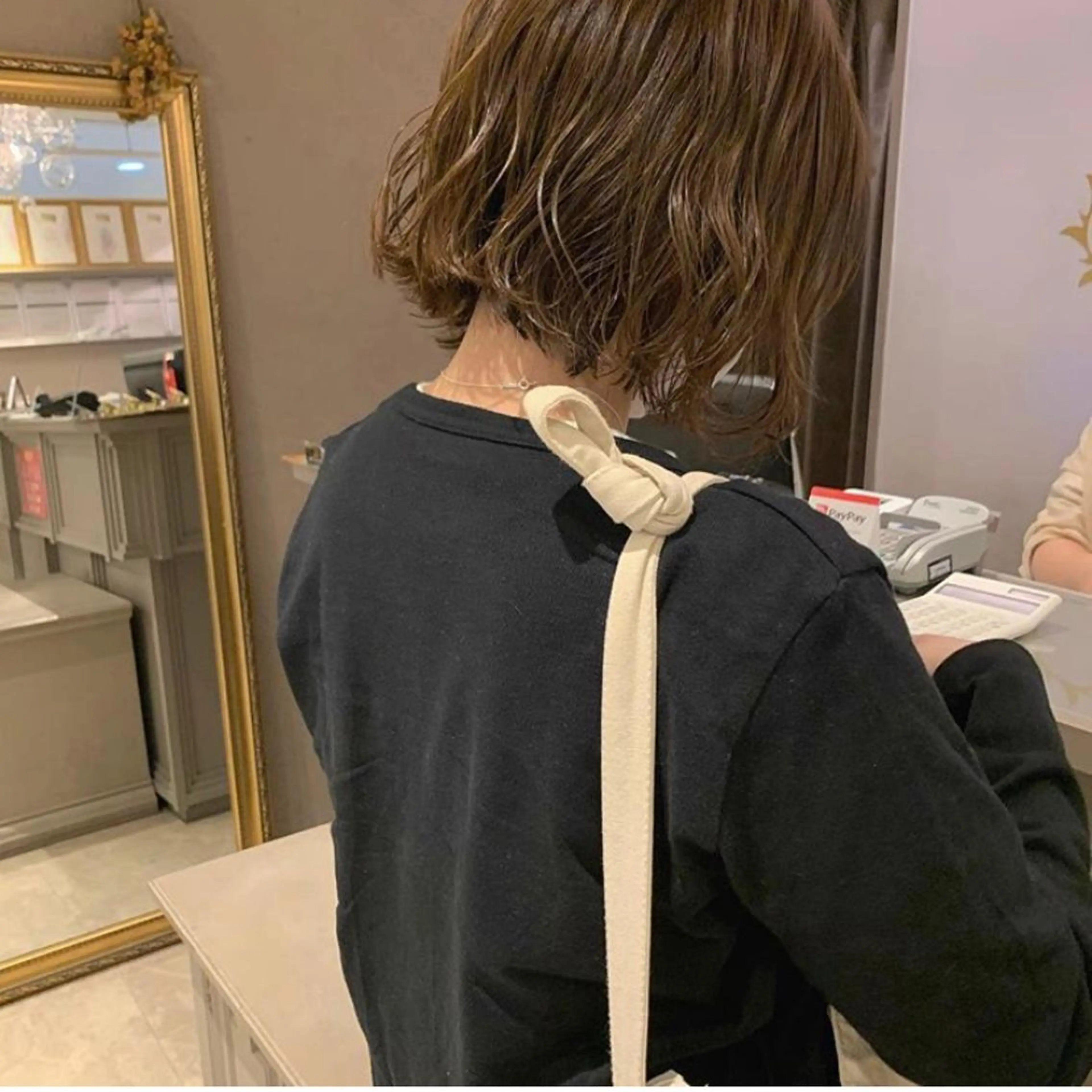 ミディアム カラー ボブ 髪質改善ストレート/ 東徳嶺 みくのヘアスタイル