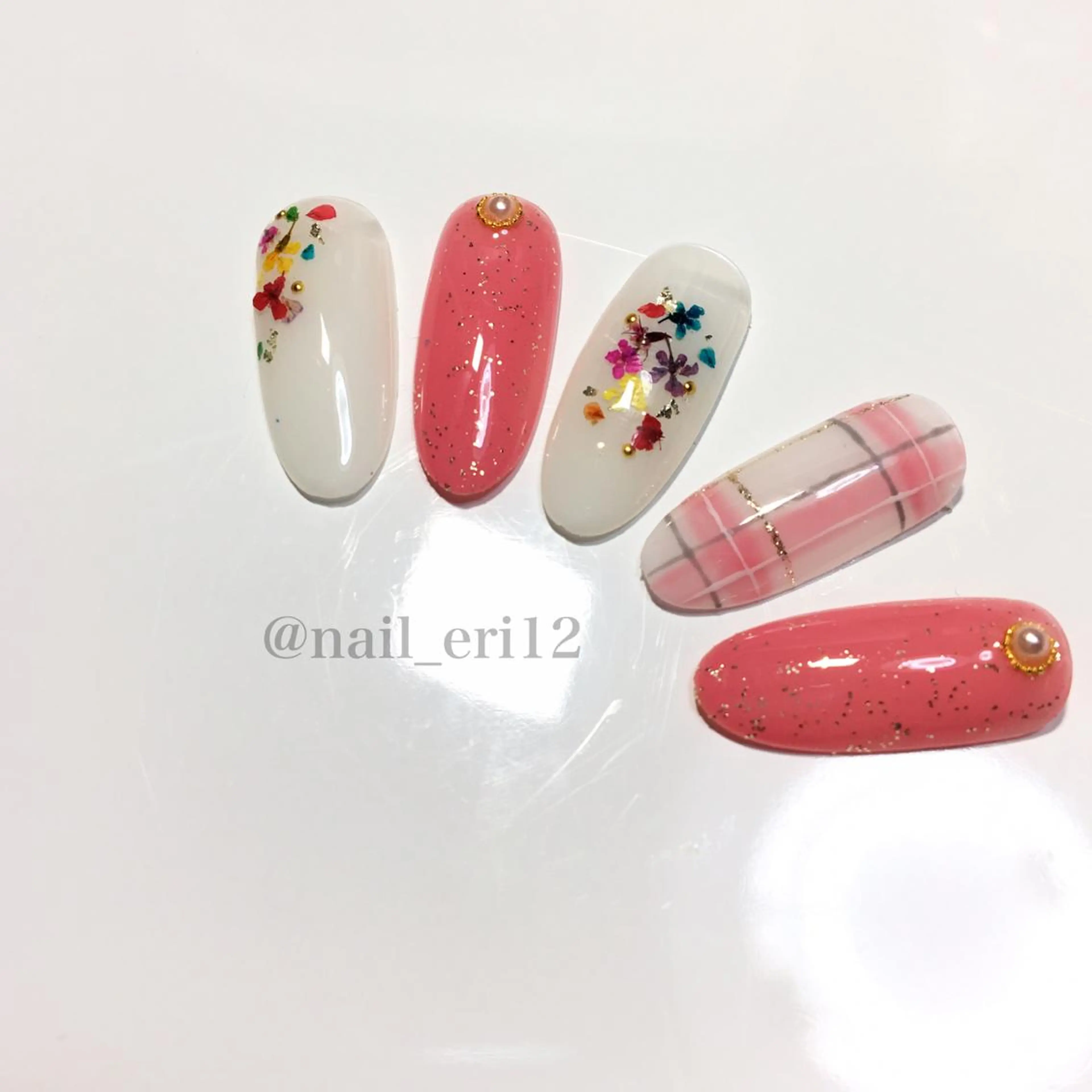 ミディアム ネイル nail salon &e eriのネイルデザイン