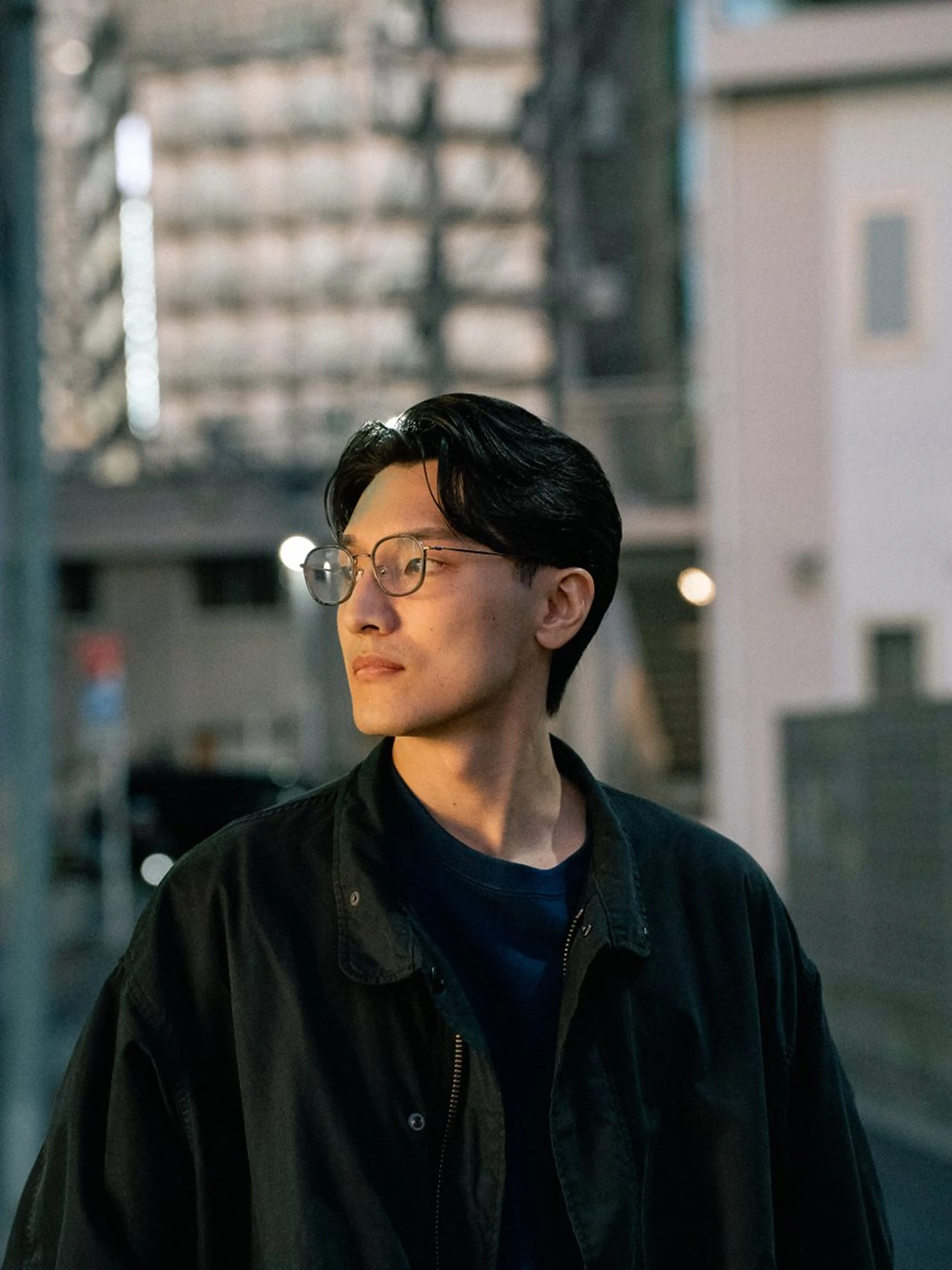 ショート カラー パーマ メンズ センターパート メンズパーマ ショートヘア カット 🔗メンズサロン🔗 Kieのヘアスタイル