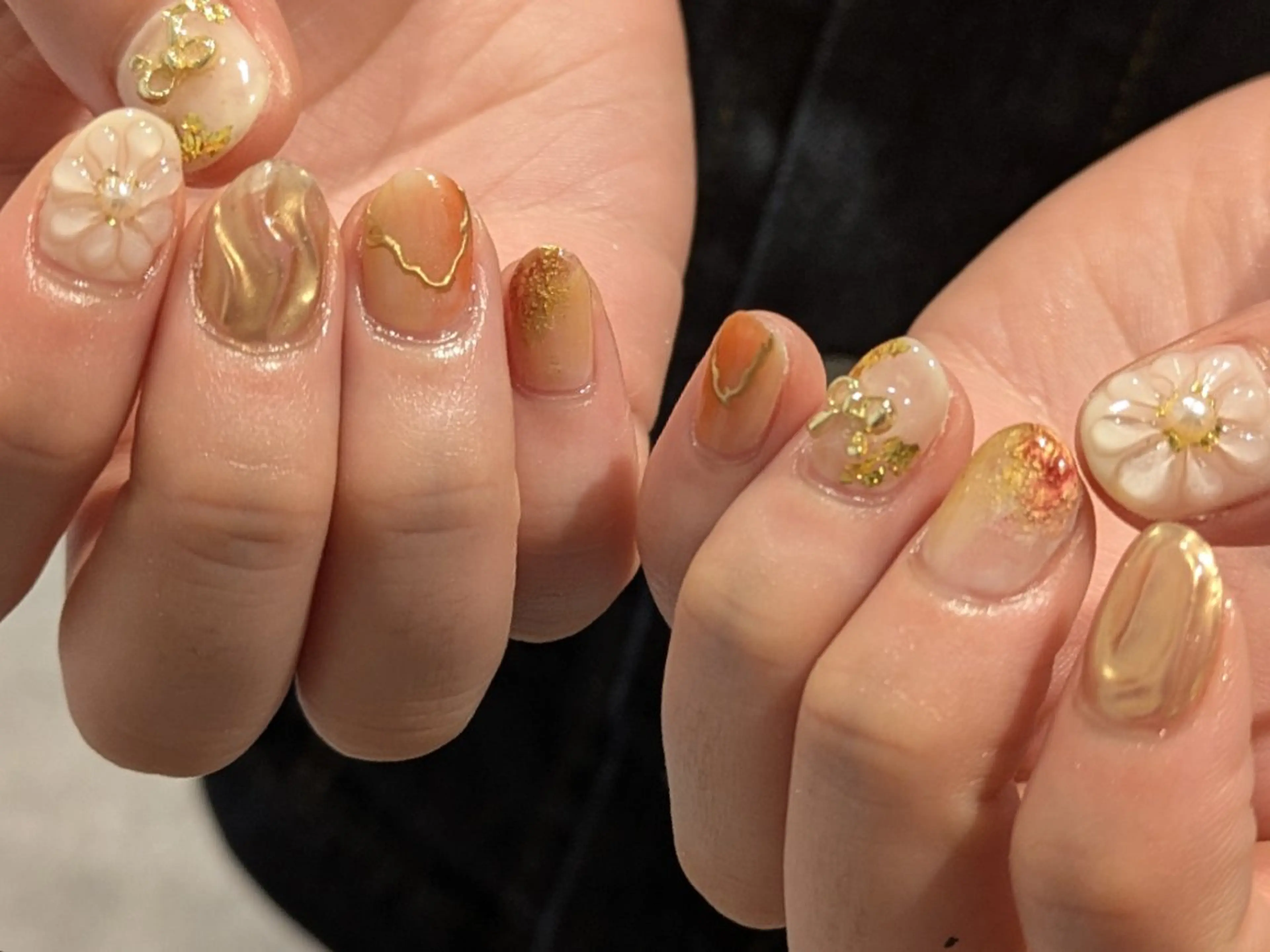ネイル 卒業式 ハンドネイル ニュアンスネイル 【新宿三丁目】AMIのネイルデザイン