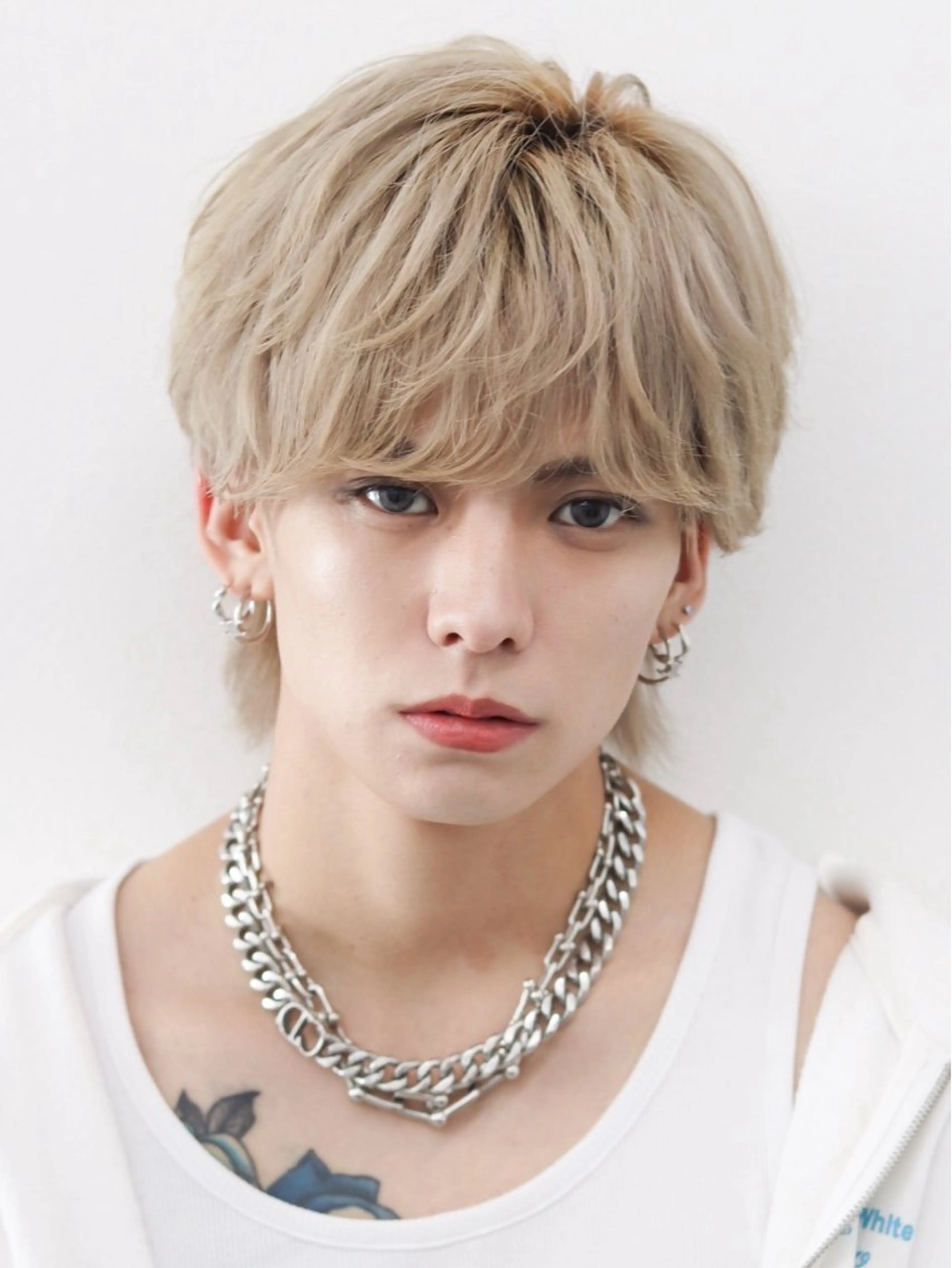 ミディアム カラー パーマ メンズ カット ヘアカラー トリートメント シースルーマッシュ/ メンズ/KYOHEIのヘアスタイル