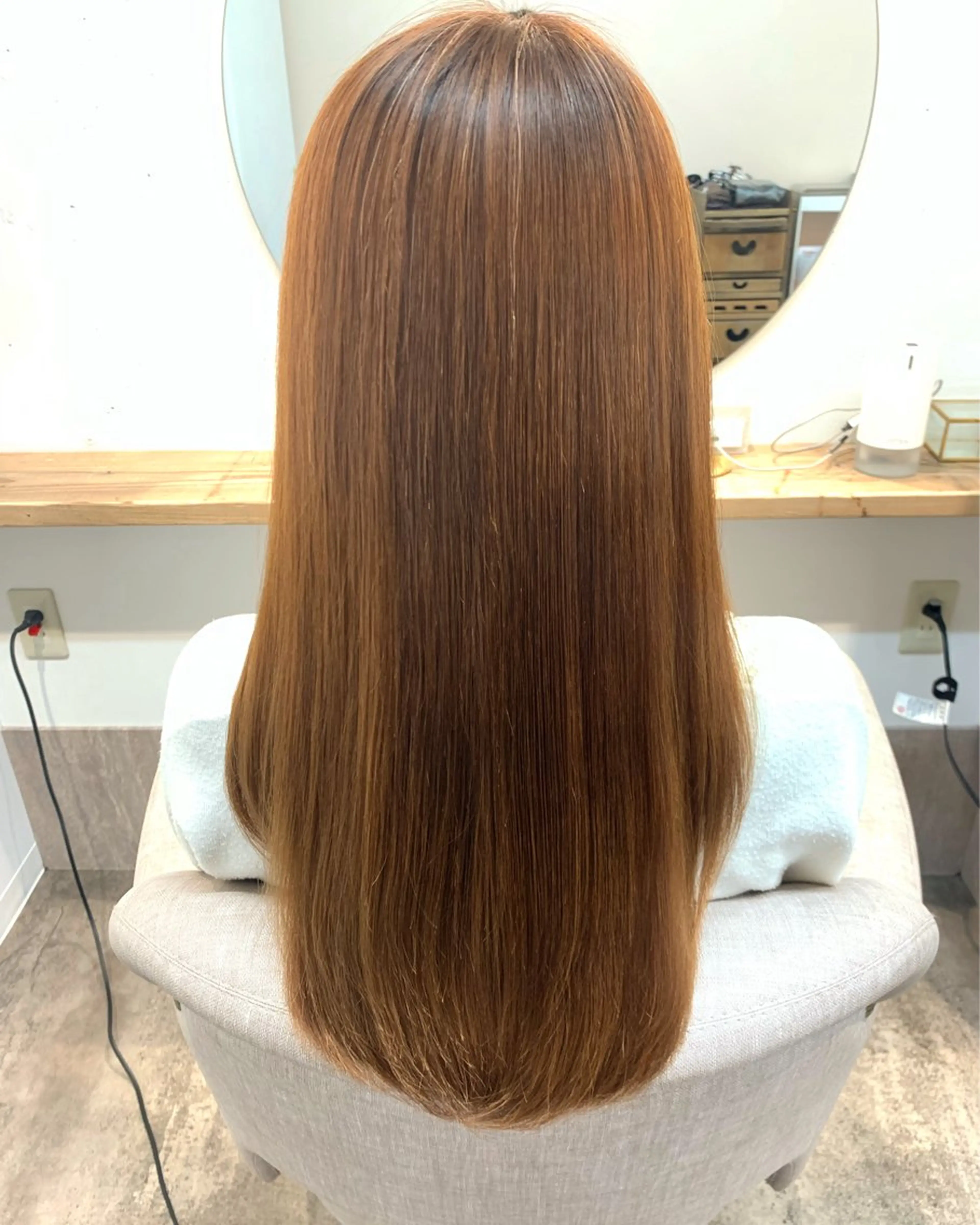 ロング 縮毛矯正 トリートメント Nagisa ナギサのヘアスタイル