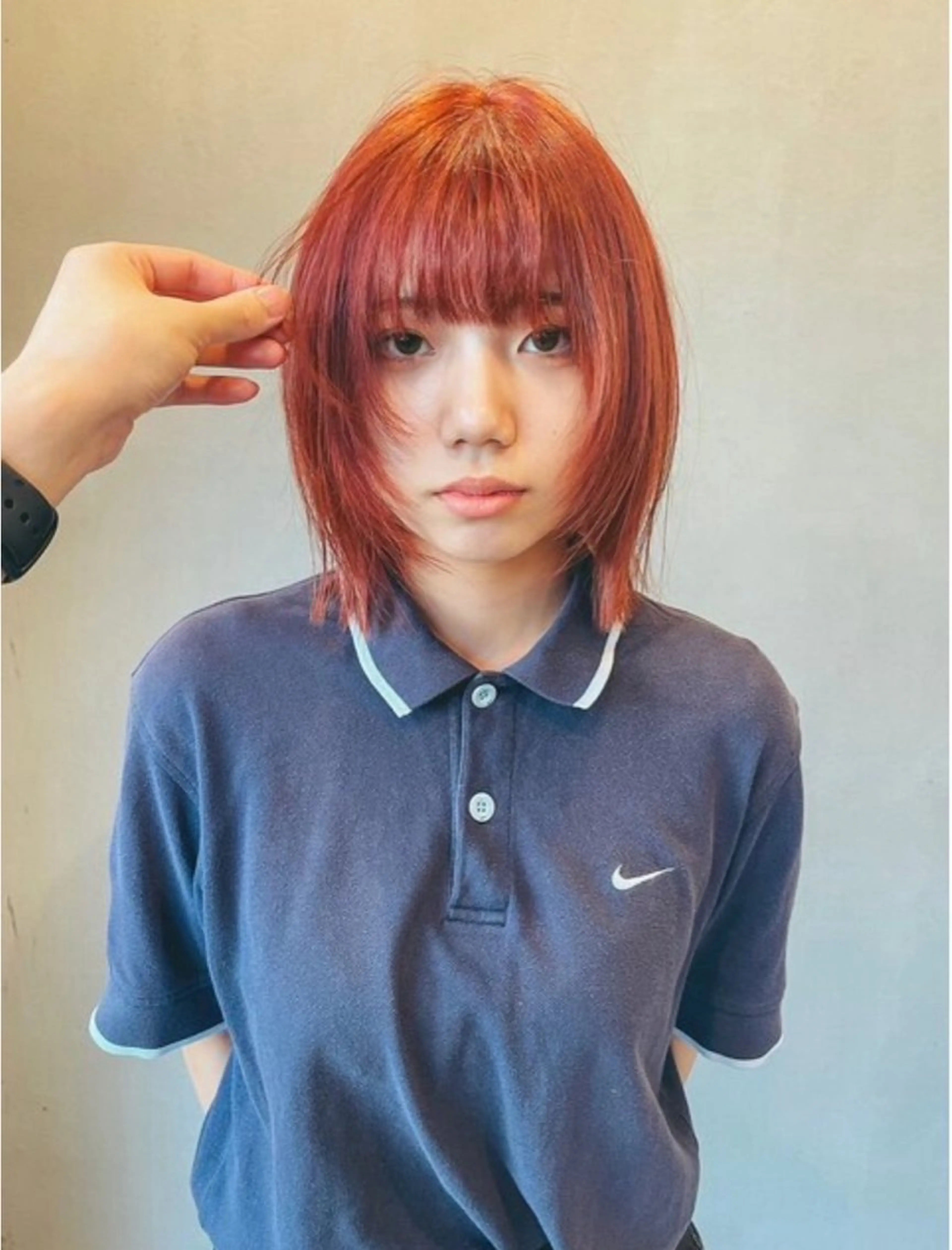 ミディアム 小山 水綺のヘアスタイル