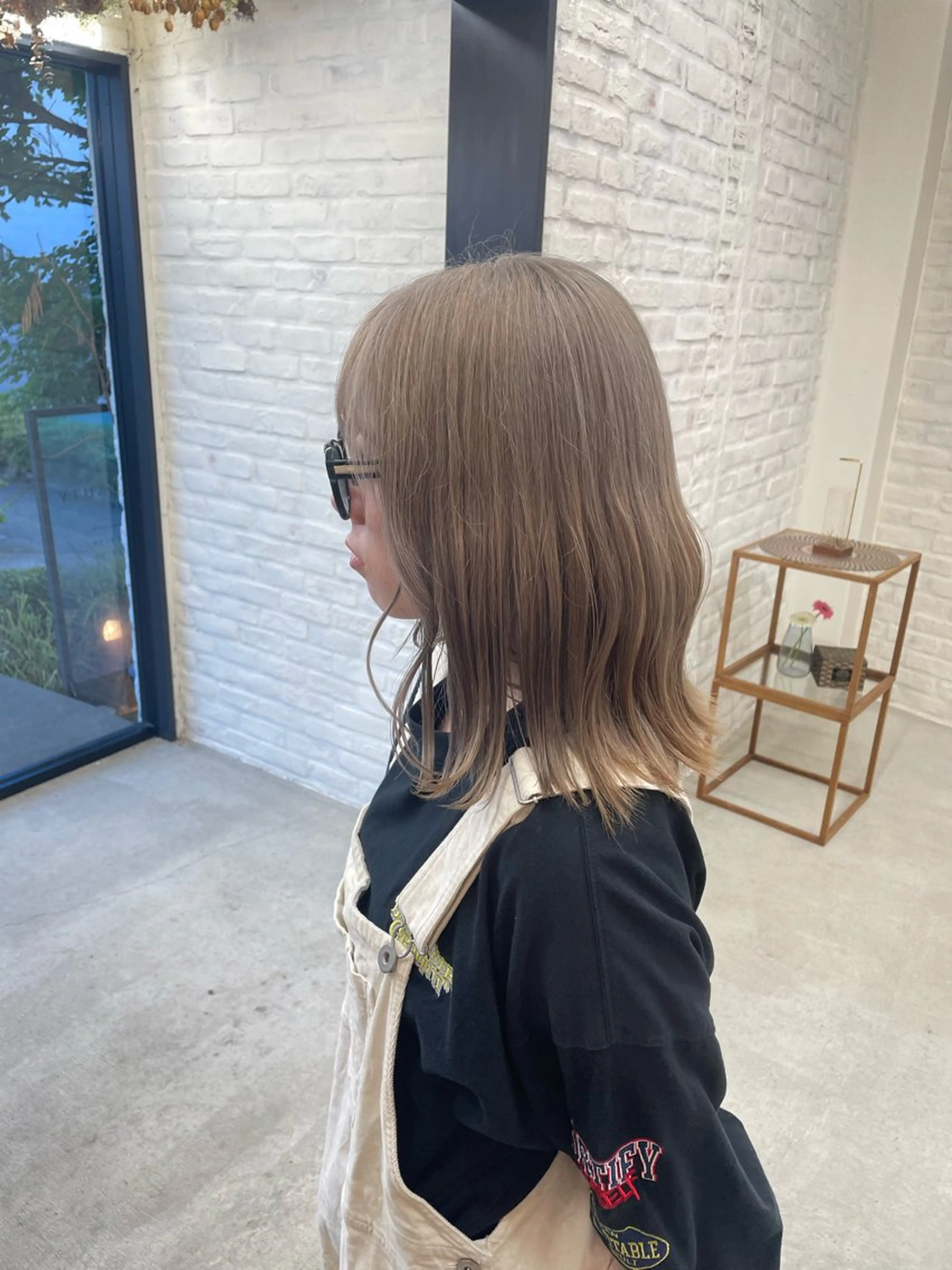 ミディアム ヘアカラー テラダ ユウシンのヘアスタイル