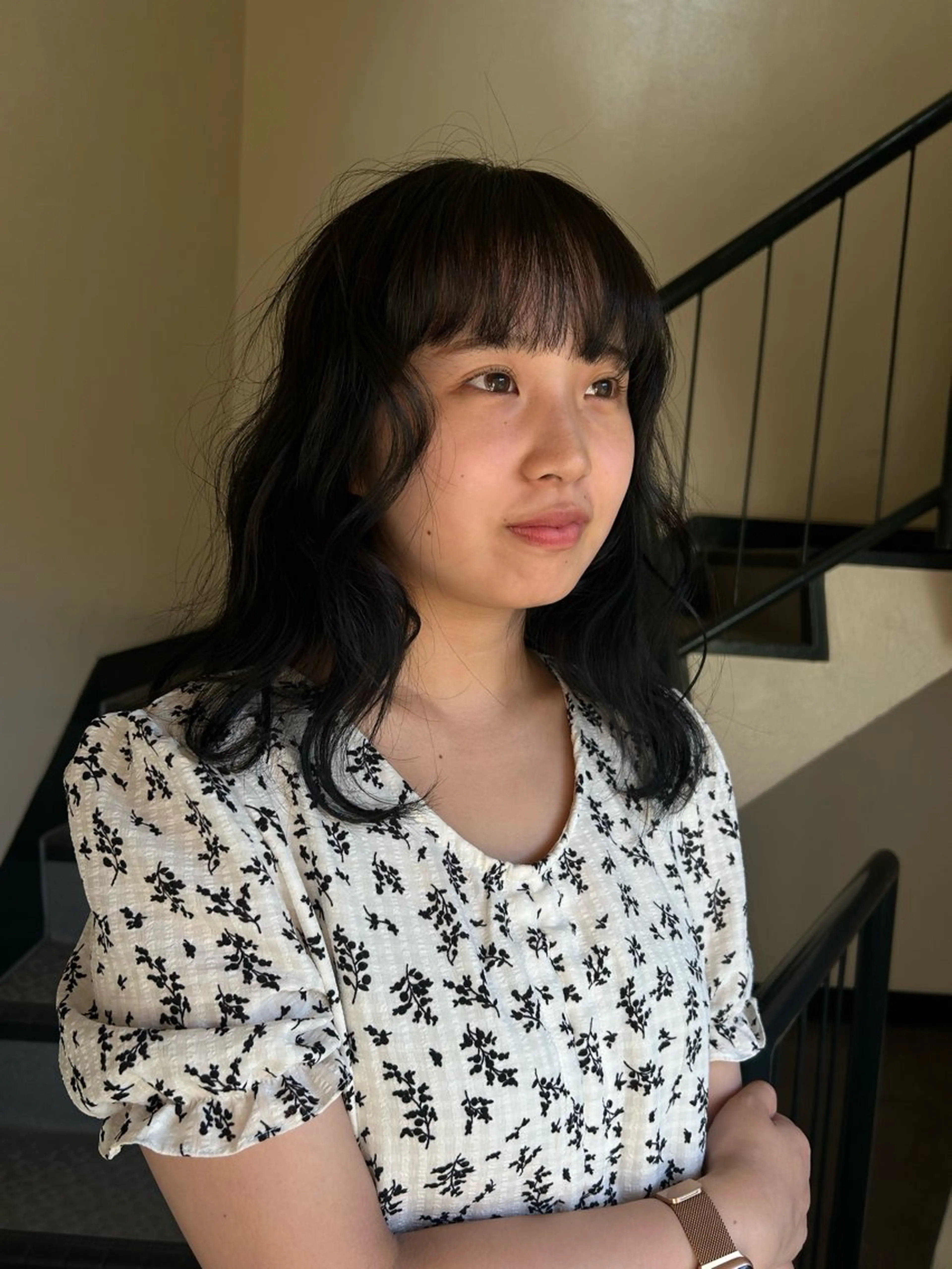 セミロング カラー ヘアアレンジ ☕️結【suii.】 ボブ/ヘアセット☕️のヘアスタイル