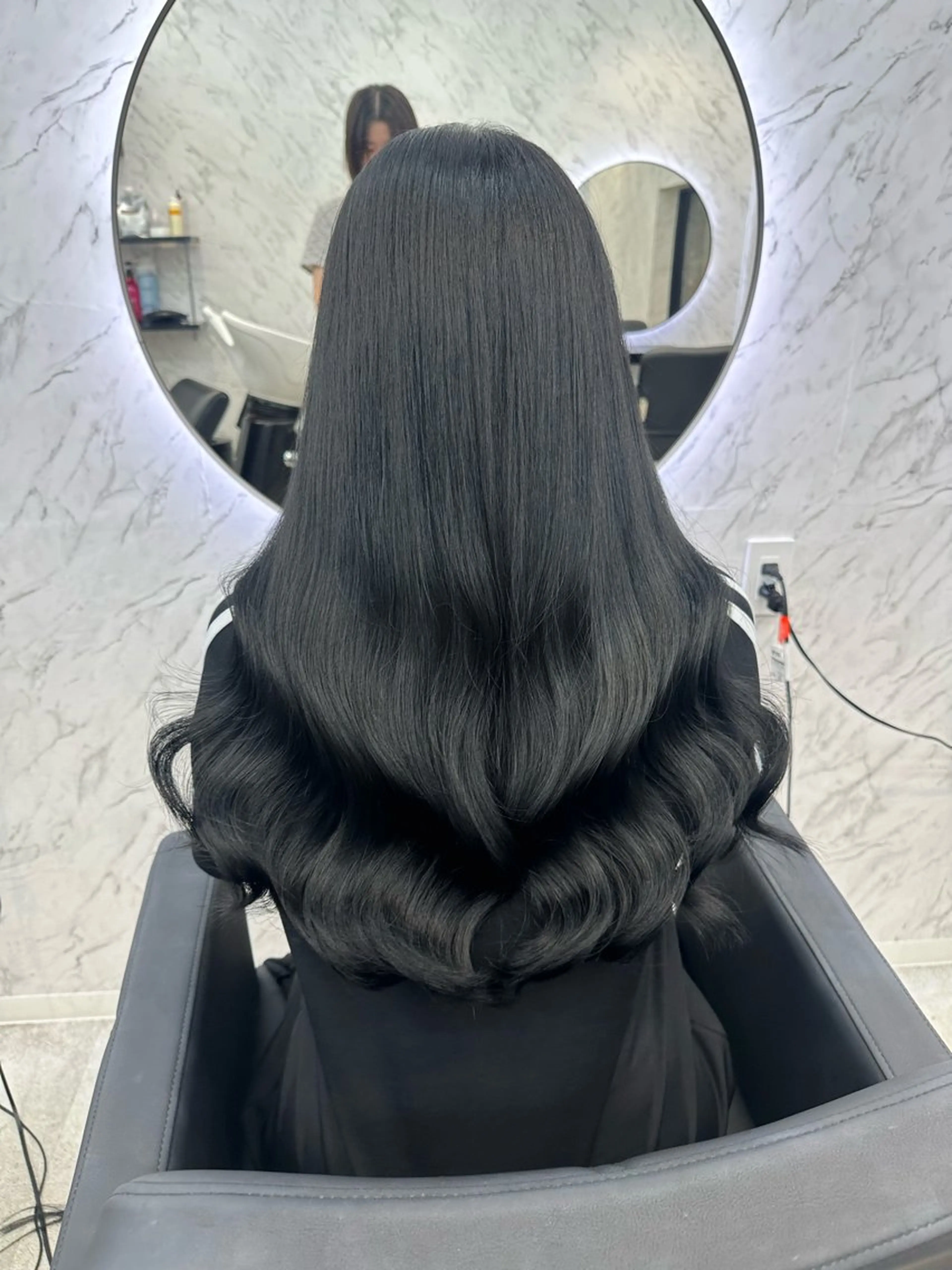 ロング カラー カット ヘアカラー トリートメント ヘアセット 遠藤沙也加 韓国ヘア/町田のヘアスタイル