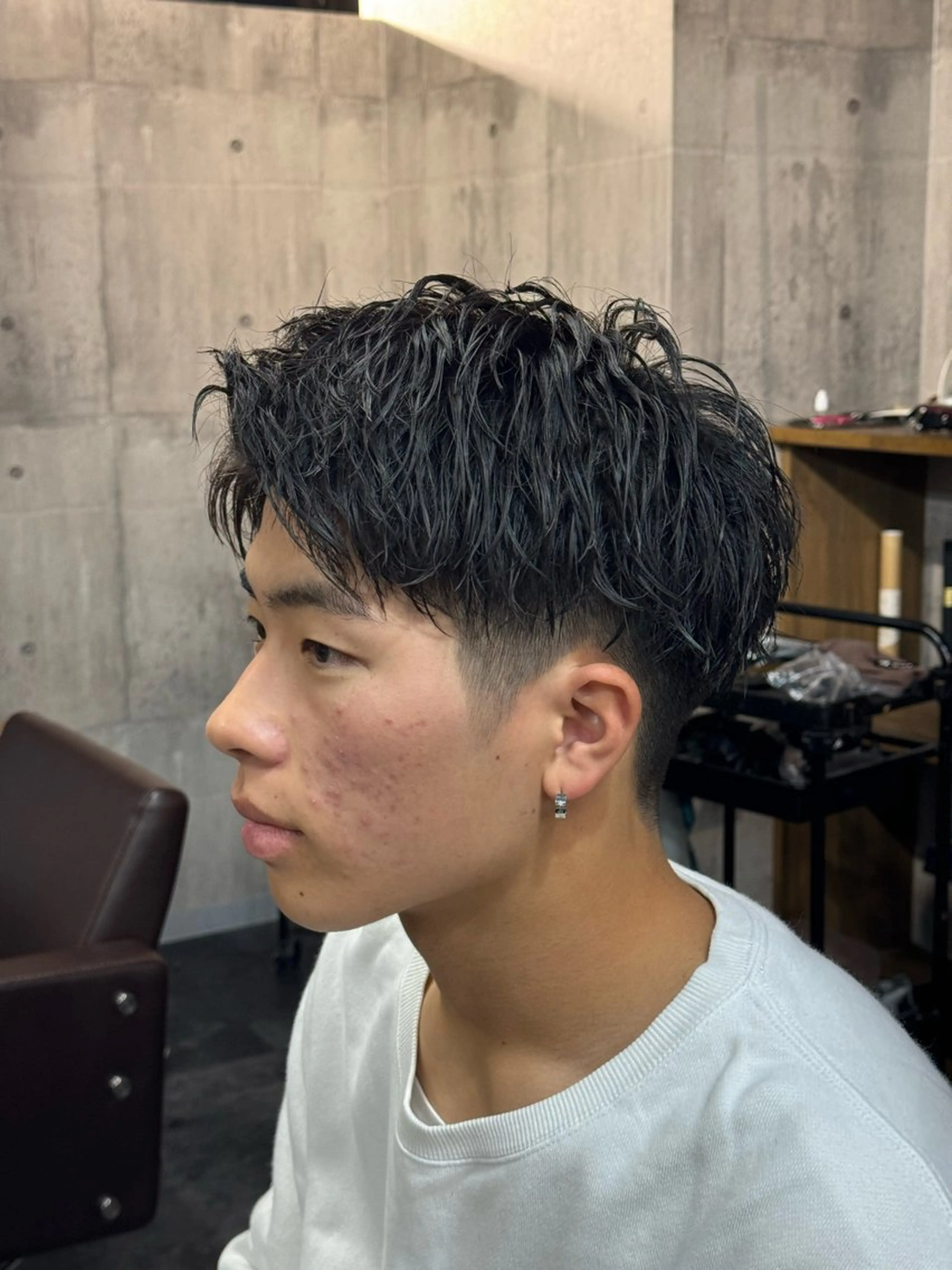 ショート パーマ メンズ メンズパーマ maison所属・川崎 健翔のヘアスタイル