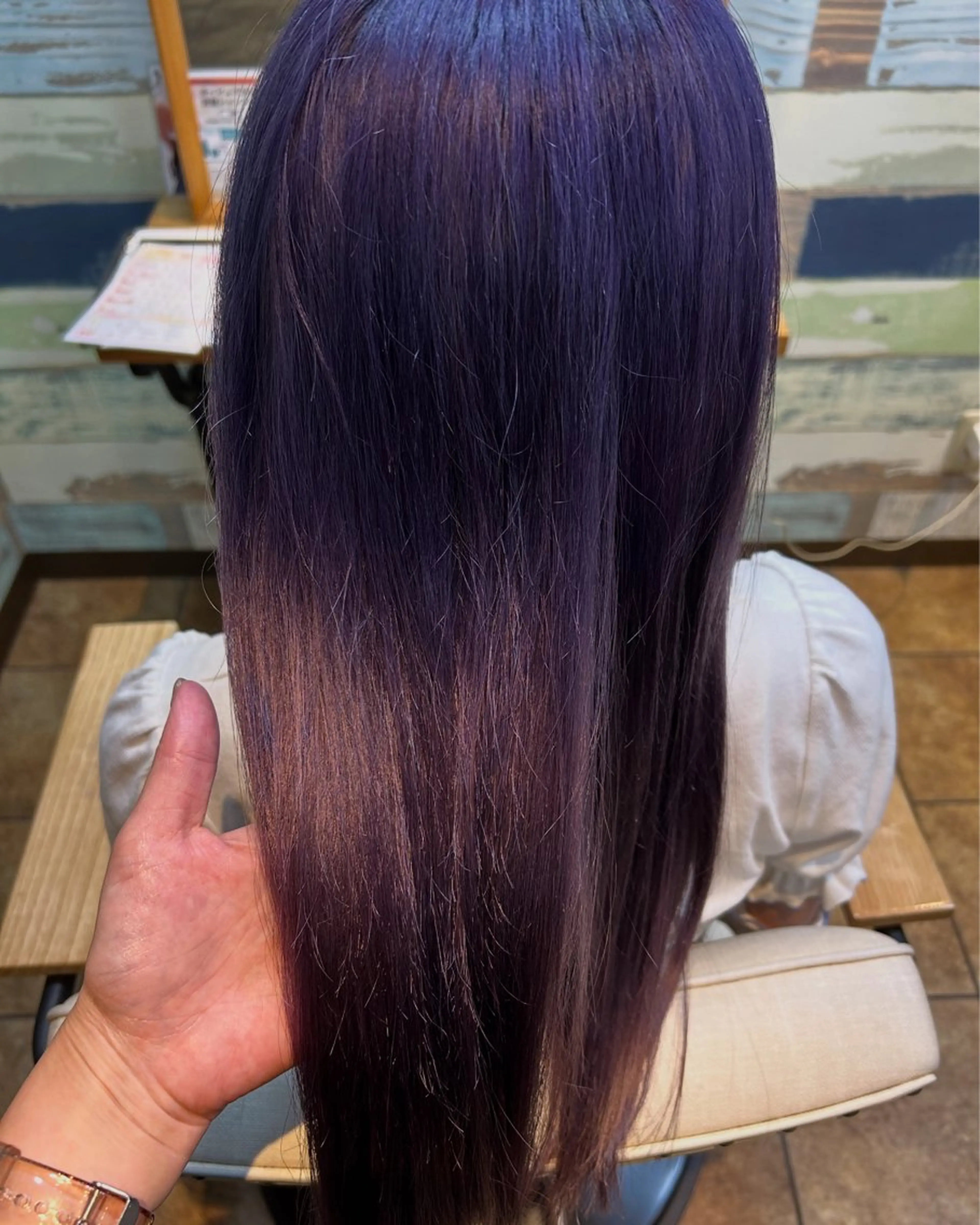 セミロング カラー ブリーチ ヘアカラー オーブヘアースペース新宿店所属・🎀透明感カラー yui🎀のヘアスタイル