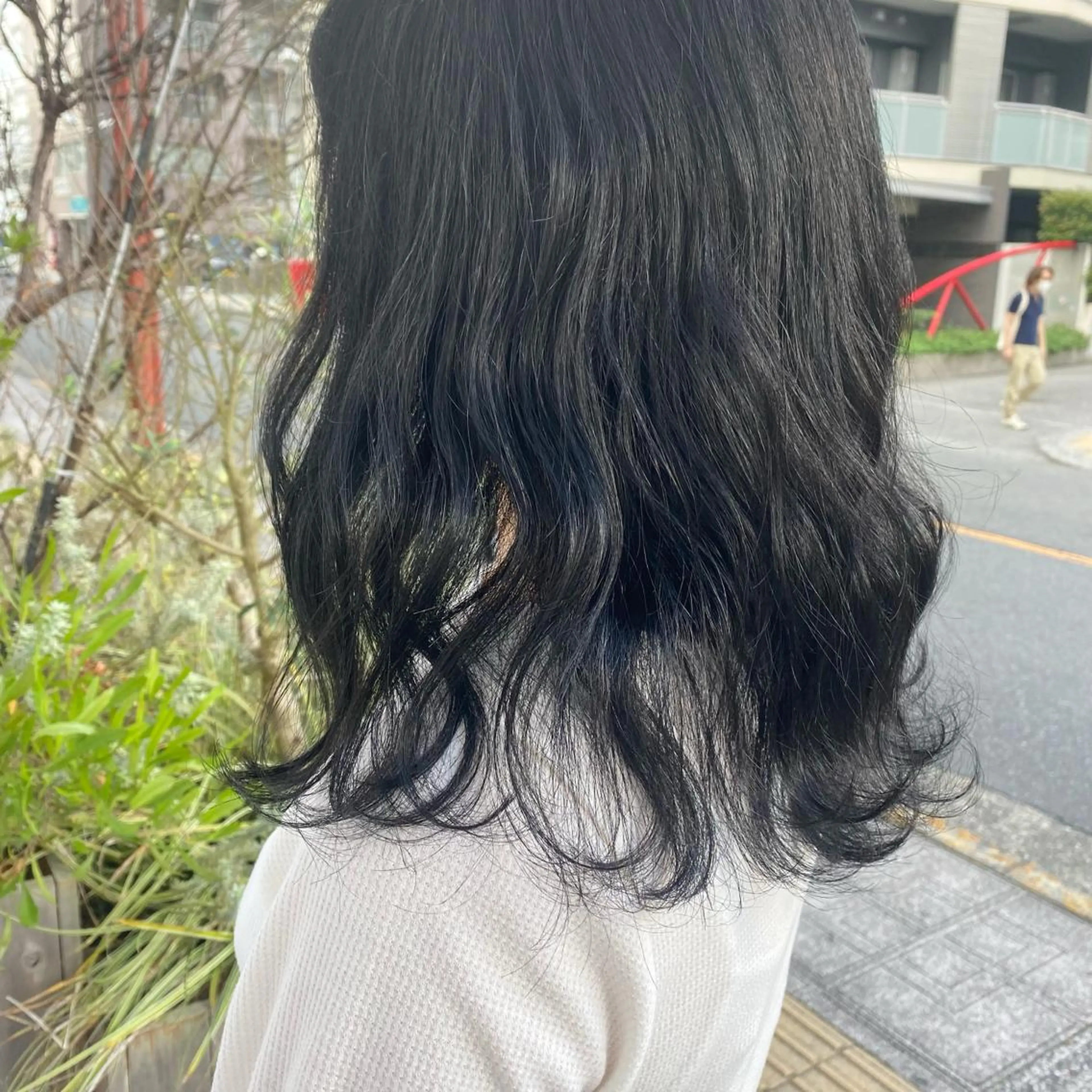 セミロング カラー 透明感カラー ヘアカラー ｱｵﾇﾏ ﾐﾕ 🦕のヘアスタイル