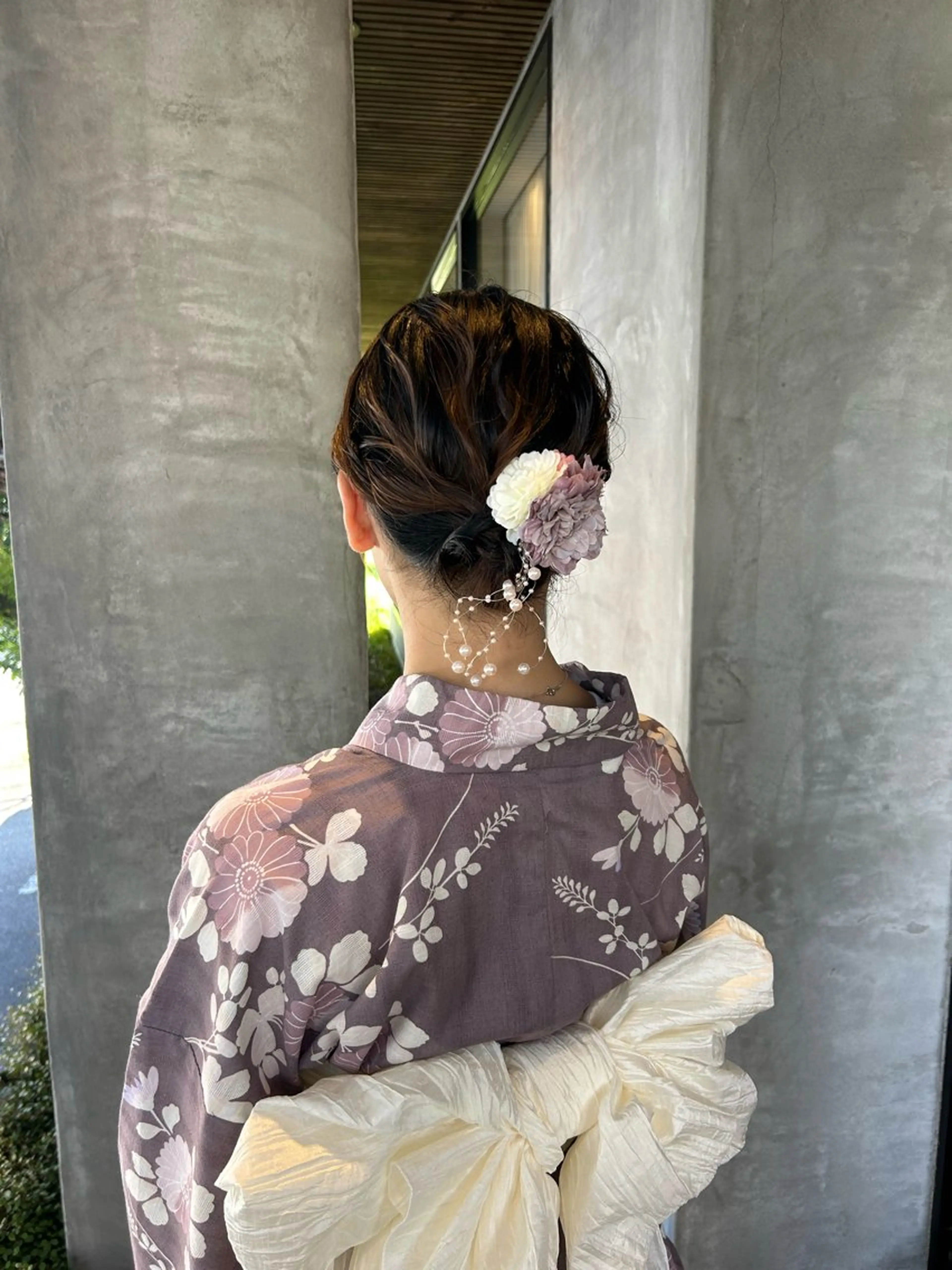 ヘアアレンジ ボブ 浴衣 ヘアセット lapis / soraのヘアスタイル