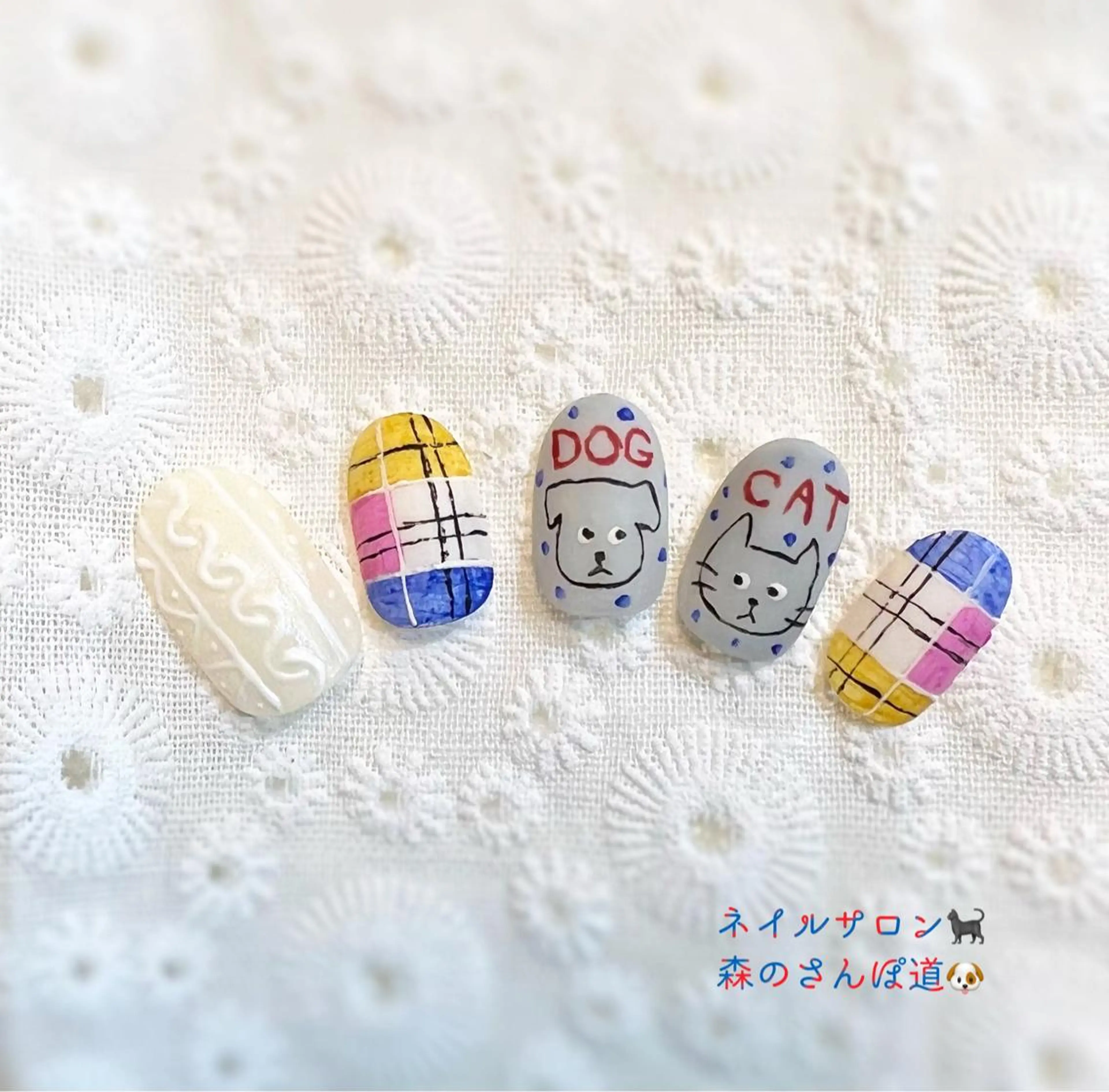 ネイル ハンドネイル 森のさんぽ道所属・ショートネイル 森のさんぽ道のネイルデザイン