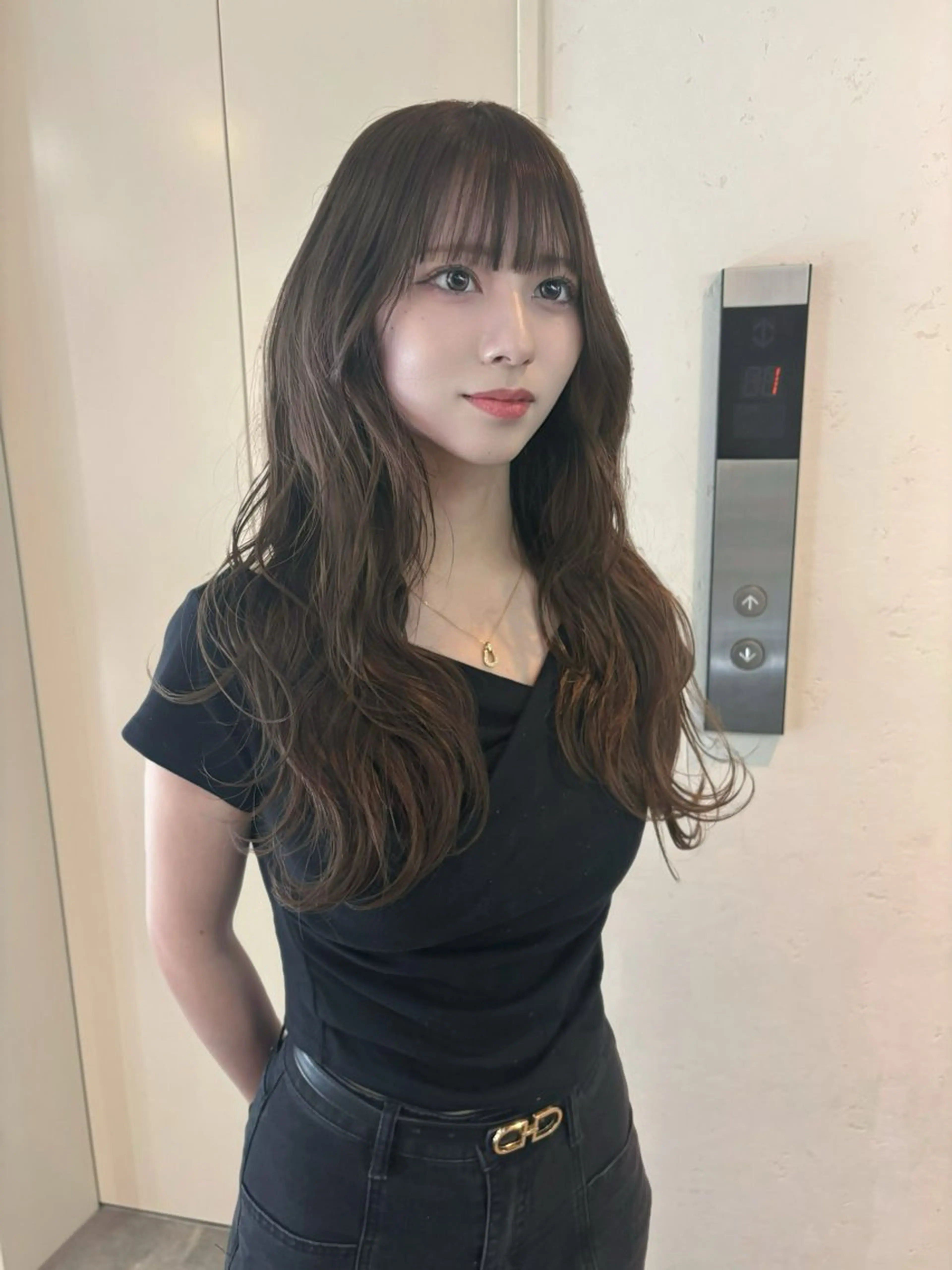 ロング レイヤーカット カット ヘアカラー トリートメント ｈａｉｒ ｓｔｕｄｉｏ Ｚｅｎ　～ａｄｖａｎｃｅ～所属・レイヤー/京都駅前 /透明感カラー/平岡のヘアスタイル