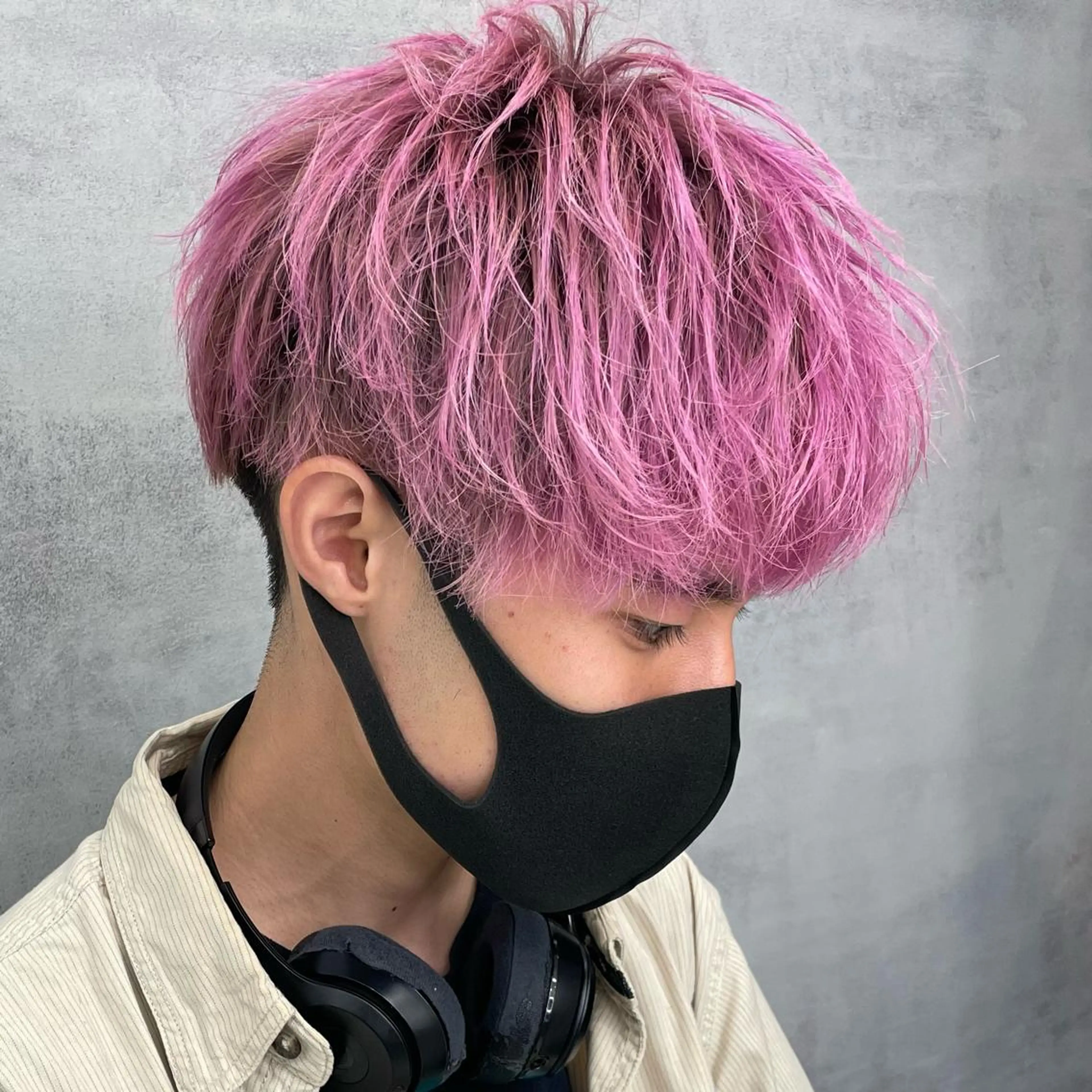 ショート カラー メンズ Lit.富士 久保田風太のヘアスタイル