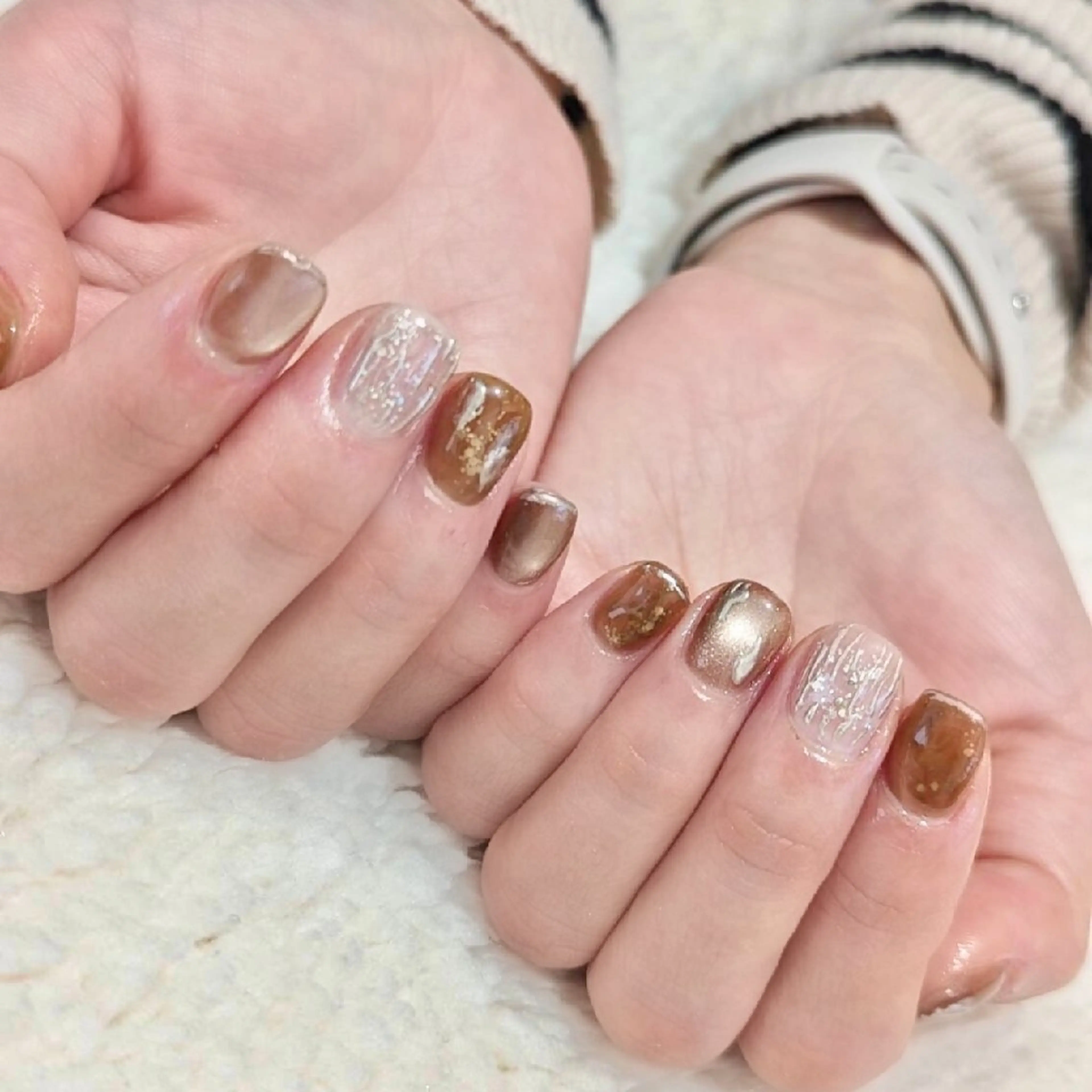 ネイル ニュアンスネイル Beauty Salon VIBLISS 福岡店所属・VIBLISS福岡店 yurichanのネイルデザイン