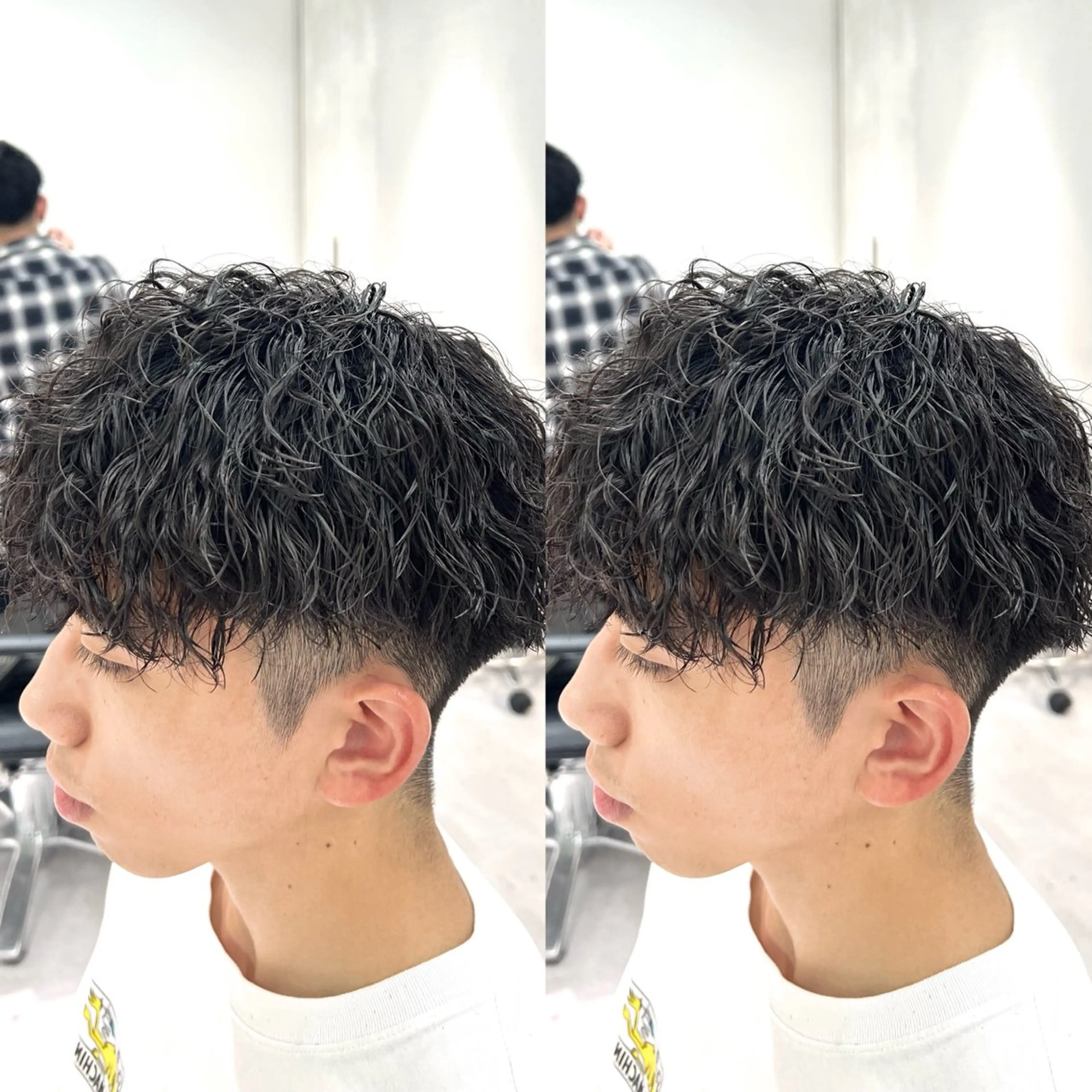 パーマ メンズ カット パーマ トリートメント メンズ/ショートボブ 矢吹俊大郎のヘアスタイル