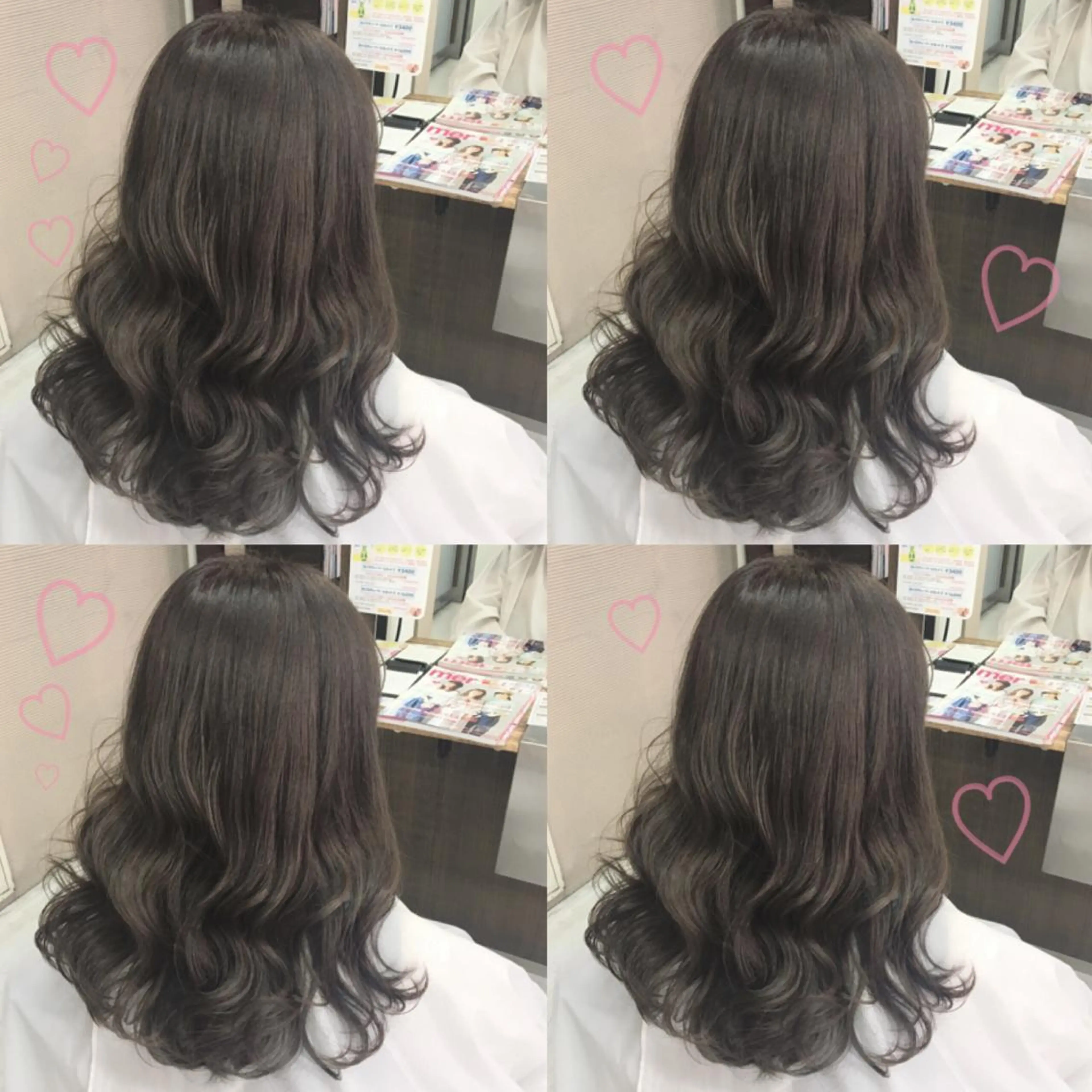 ロング カラー アディクシーカラー グレージュ 韓国ヘア得意❤︎森澤 悠佳のヘアスタイル