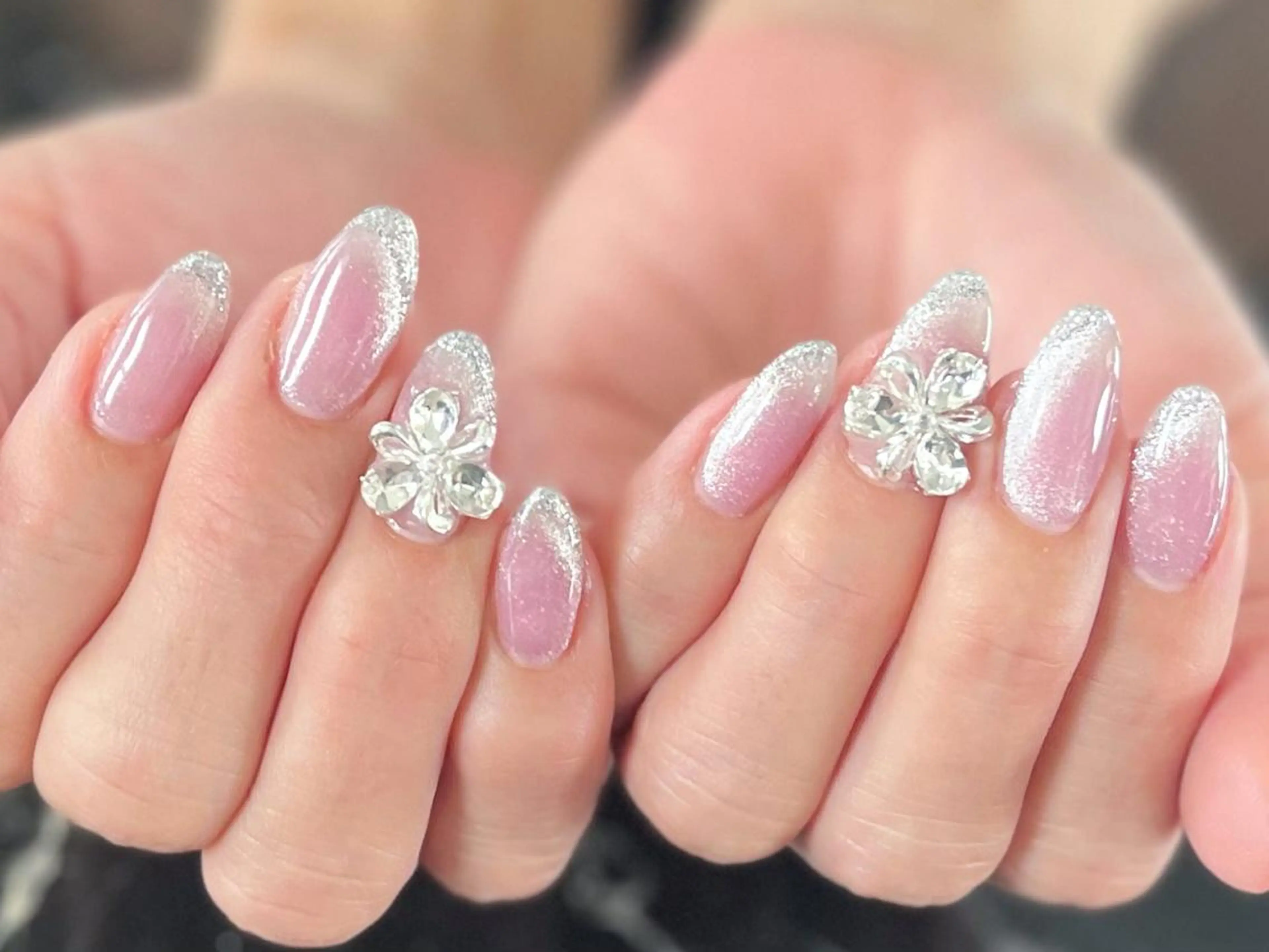 ネイル フットネイル フレンチネイル マグネットネイル マグネットフレンチ ニュアンスネイル ネイル フフラ所属・nail fufla ♡yamane♡のネイルデザイン