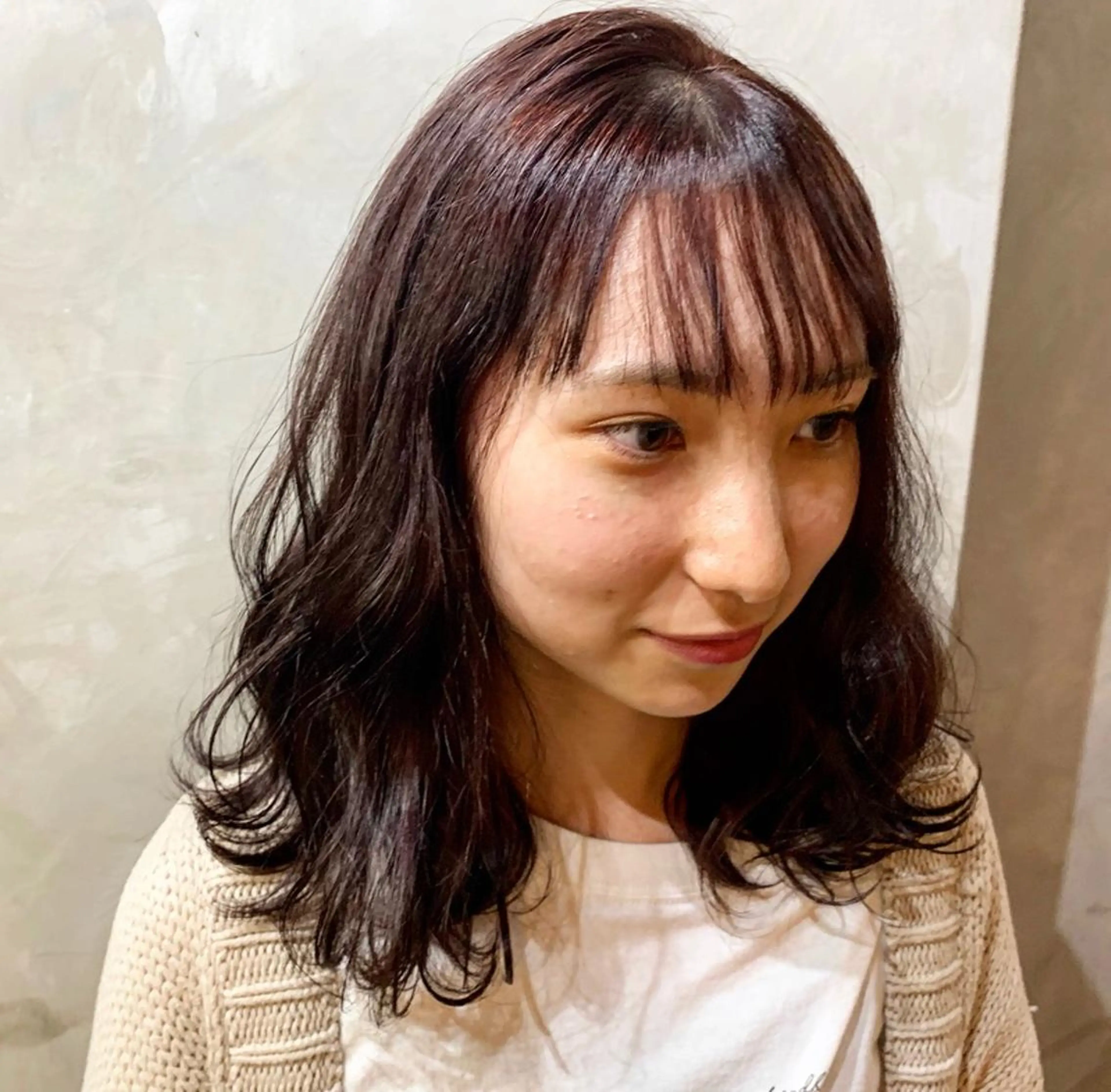ミディアム カラー ブラウンカラー レッドカラー レッドブラウン friity所属・🕊️ HONOKAのヘアスタイル