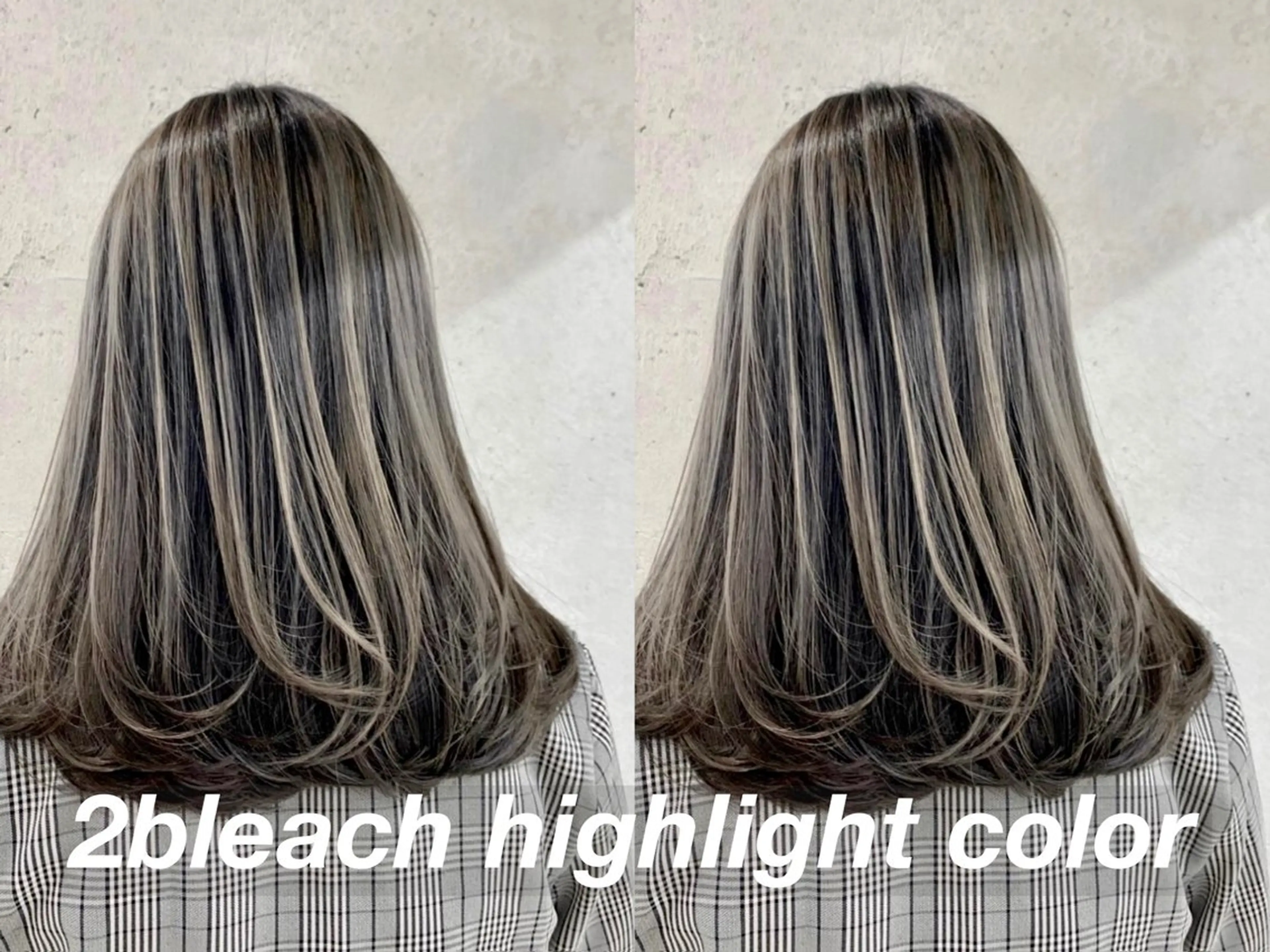 セミロング カラー ブリーチ ハイライトカラー ハイライト ヘアカラー トリートメント 髪質改善/縮毛矯正 レイヤー/松川匠のヘアスタイル