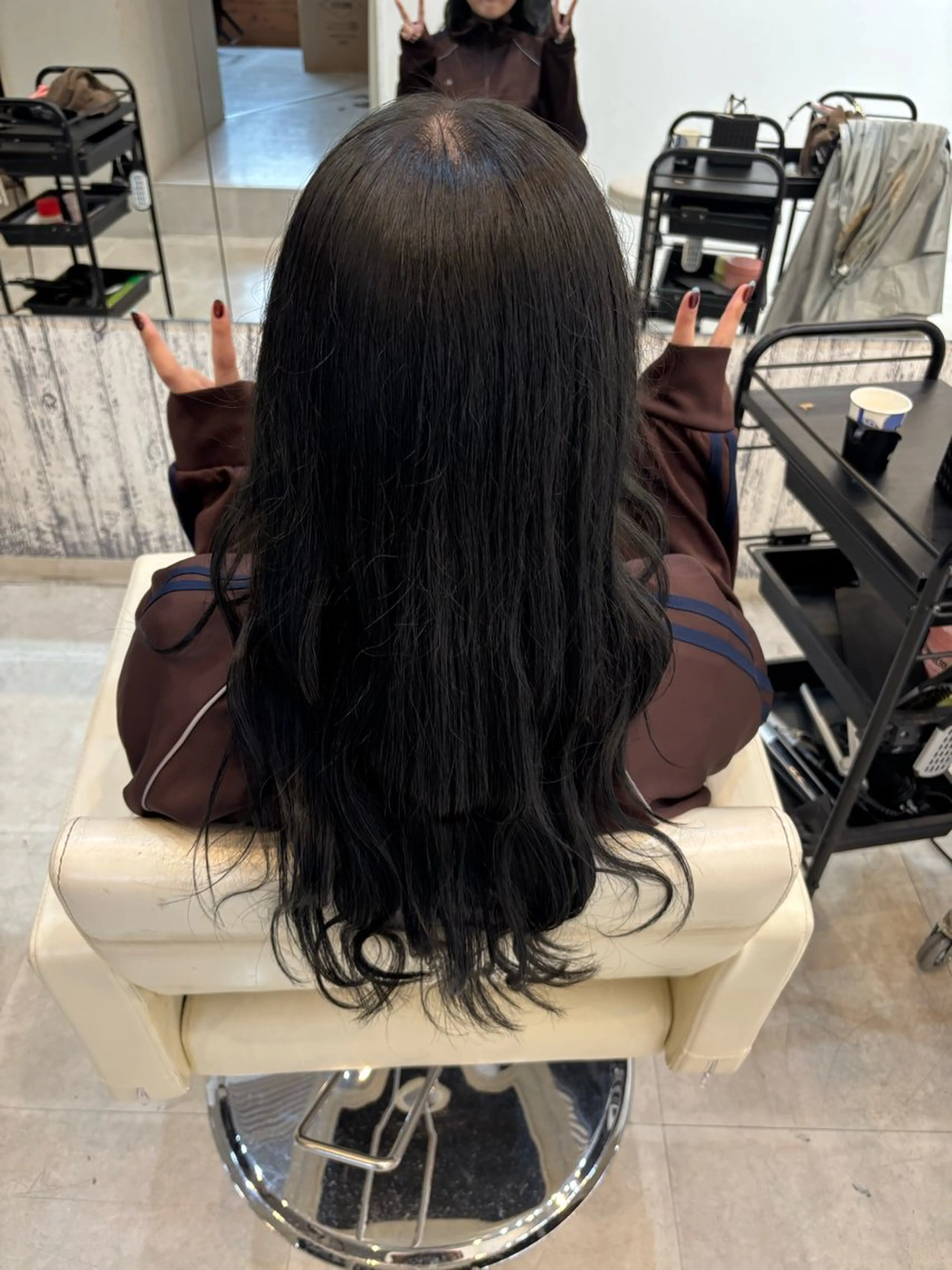 ロング ヘアカラー トリートメント 🌟きりさわ🌟 モデル募集中のヘアスタイル