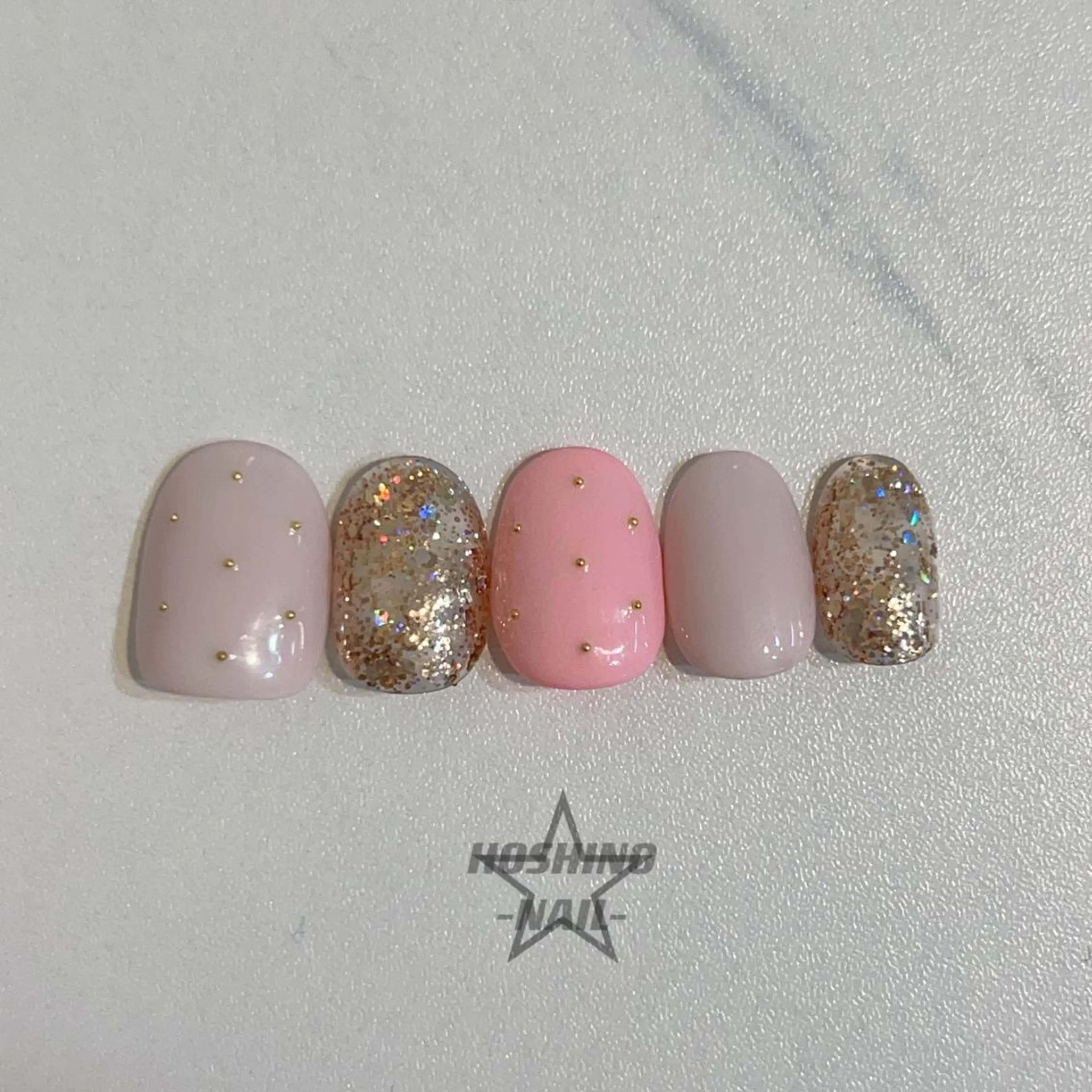 メンズ ネイル ラメ(グリッター) ハンドネイル ★HOSHINO NAIL★新宿店のネイルデザイン
