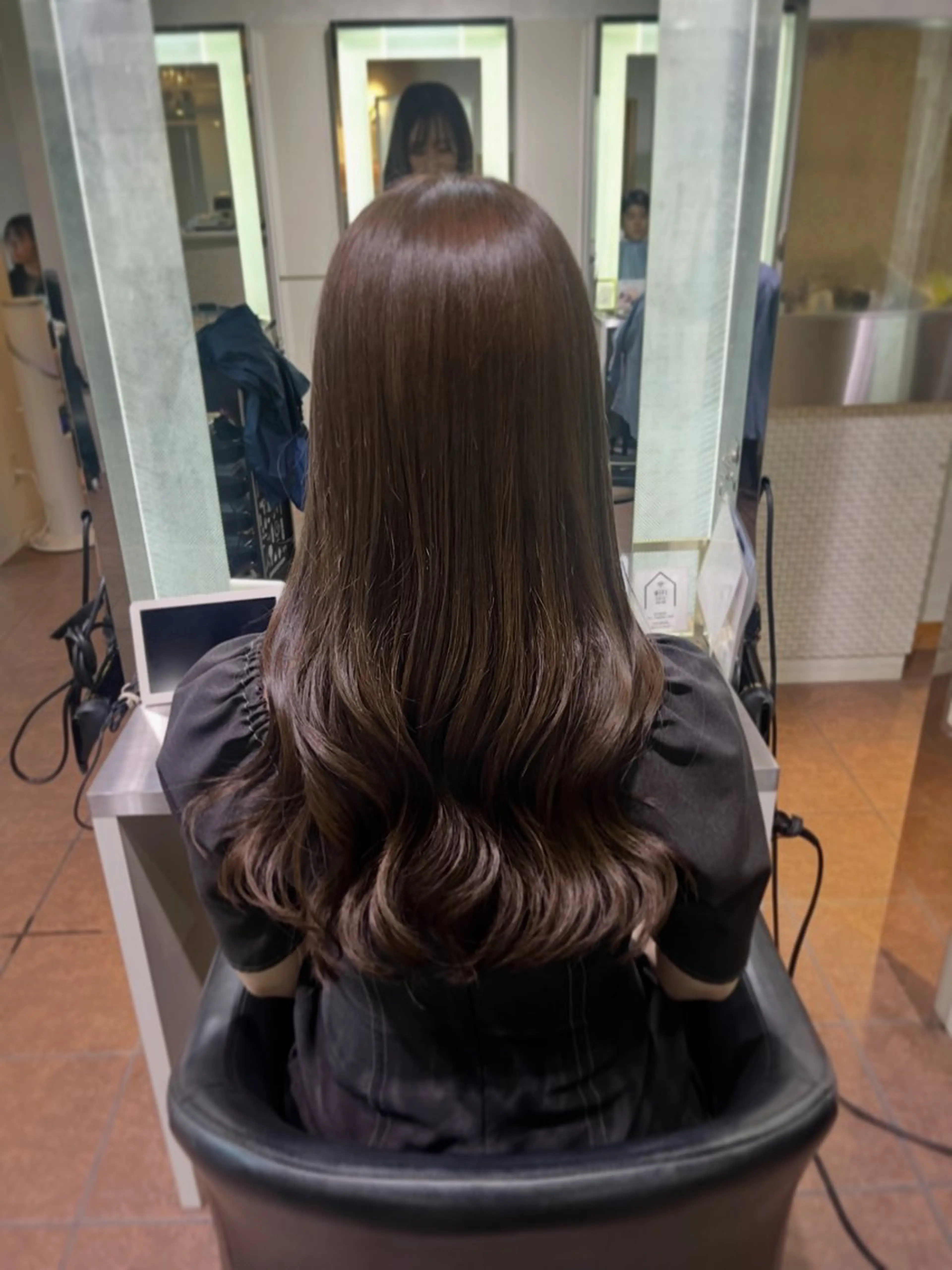 ロング カラー ブラウンカラー 透明感カラー カット ヘアカラー 都築 明日香のヘアスタイル