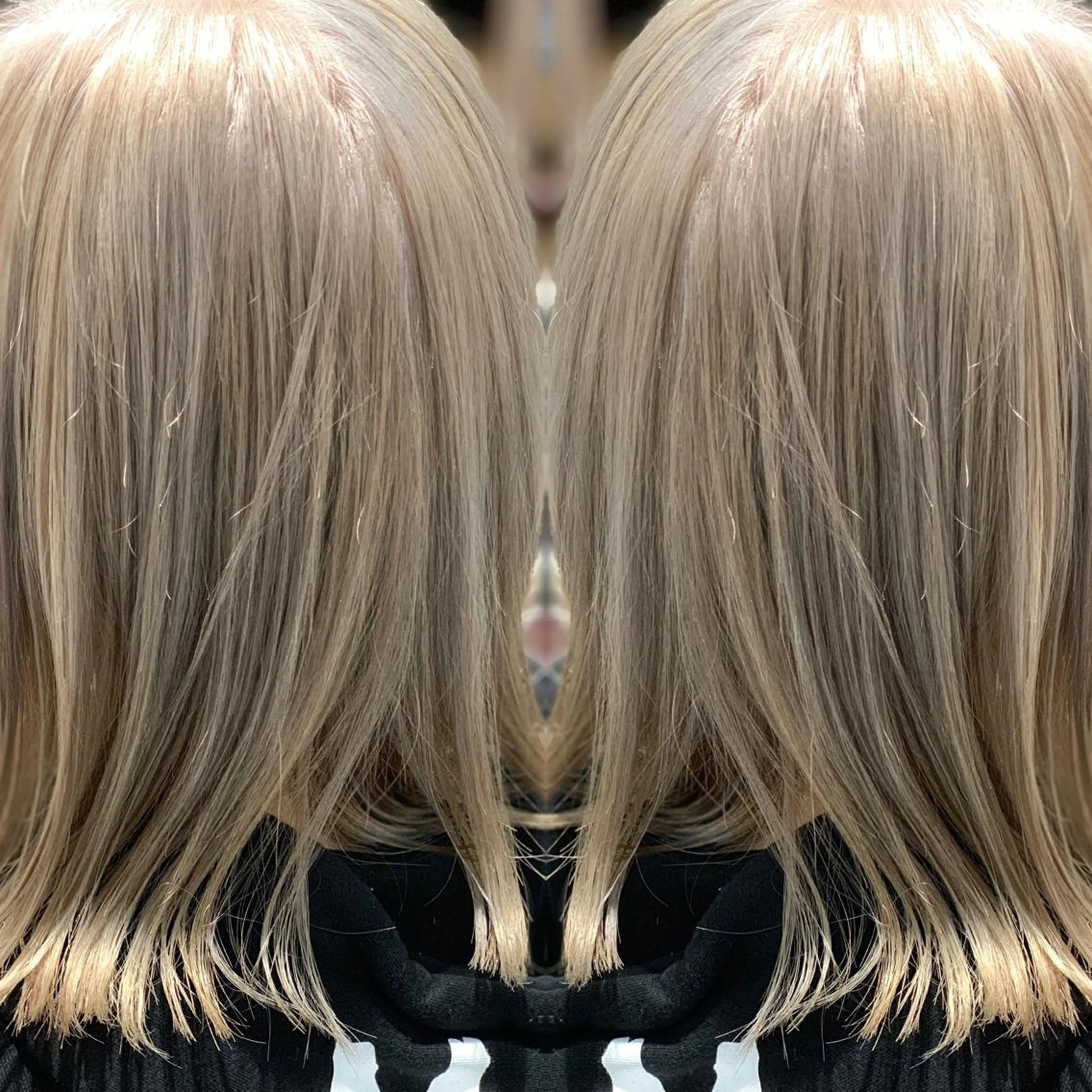 ミディアム カラー ベージュカラー ホワイトベージュ ヘアカラー トリートメント LUXBE LUCE那覇イオン店所属・LUXBE LUCEのヘアスタイル