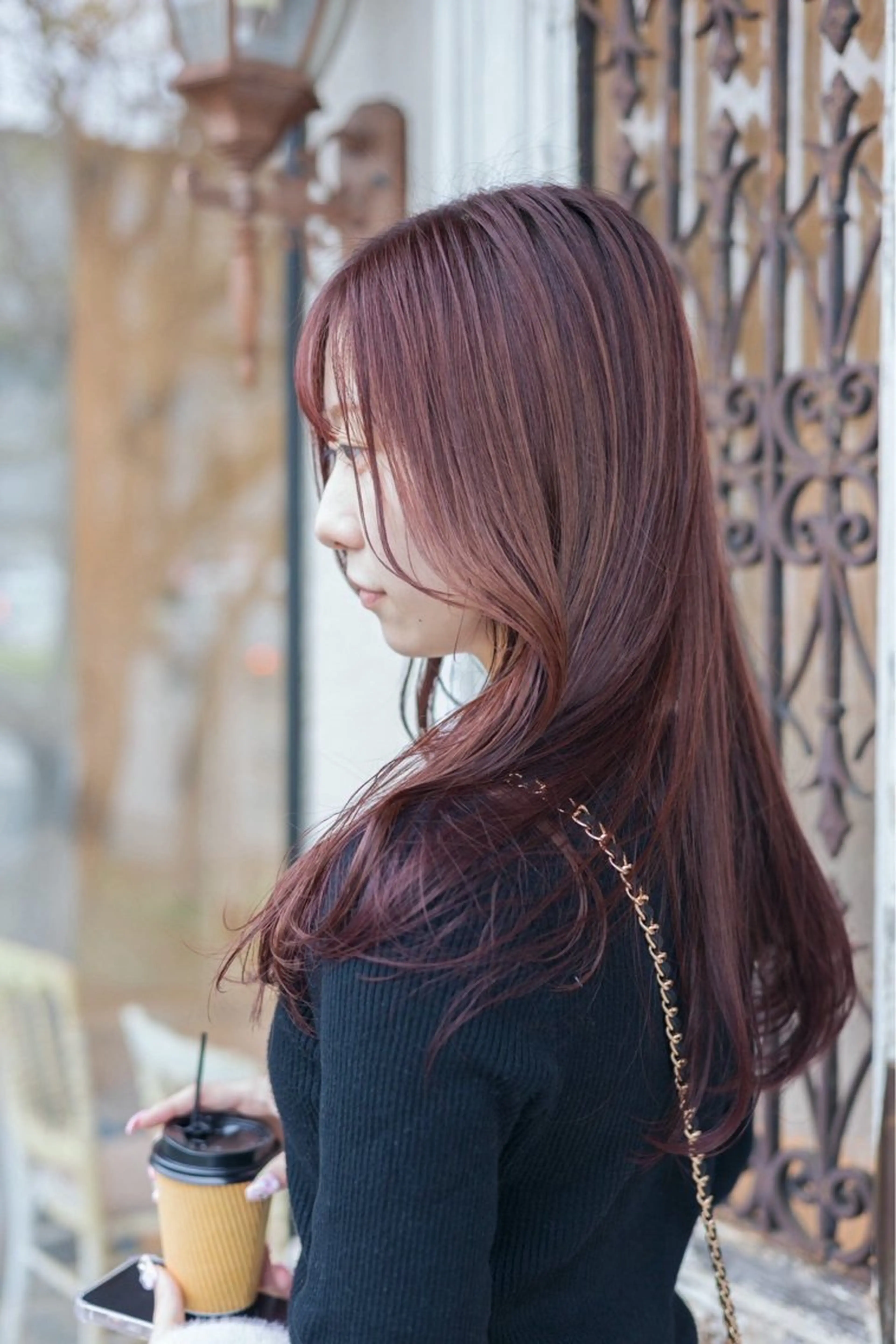 ロング カラー モトムラ アミのヘアスタイル