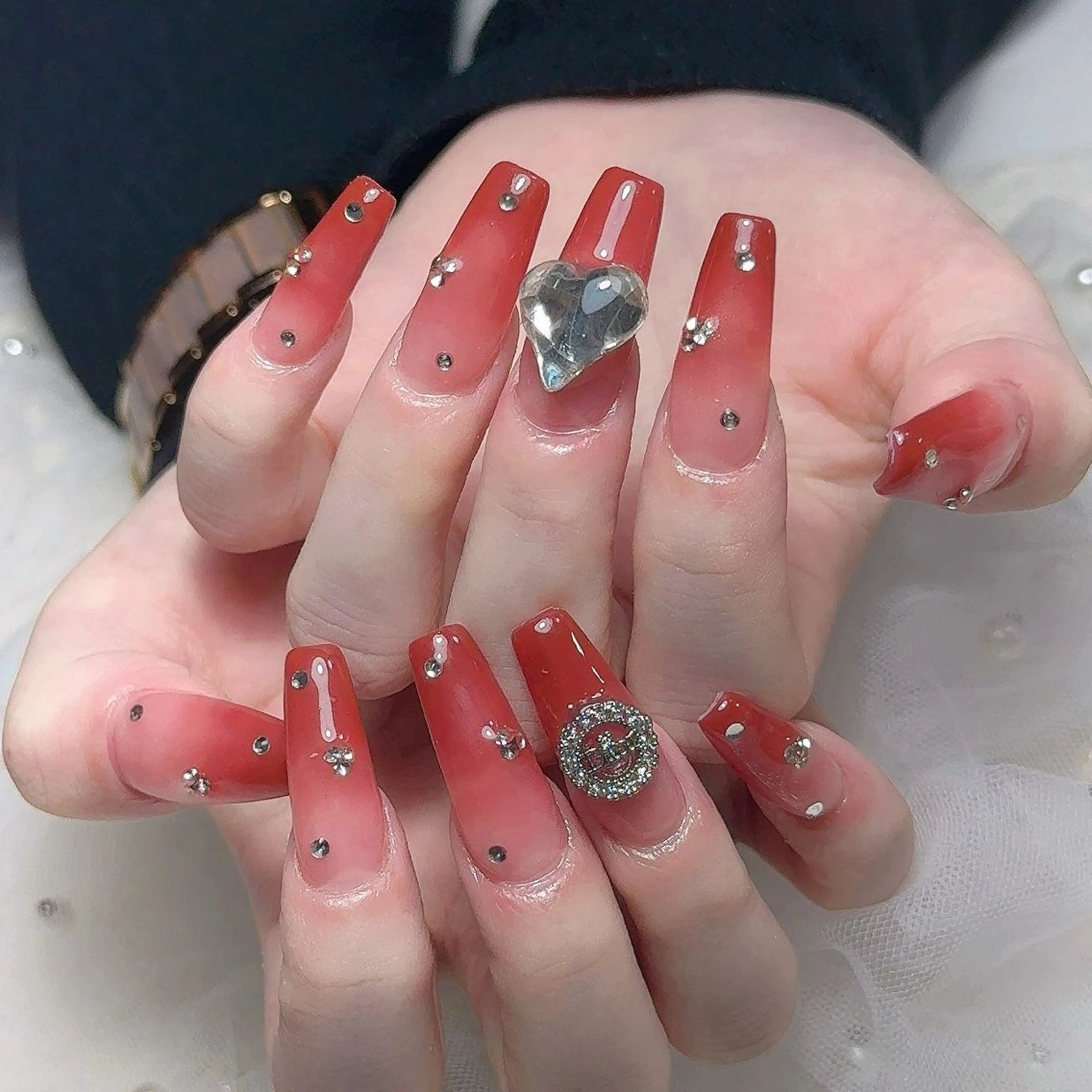 ネイル ハンドネイル M🌷nail 長さだし専門店のネイルデザイン