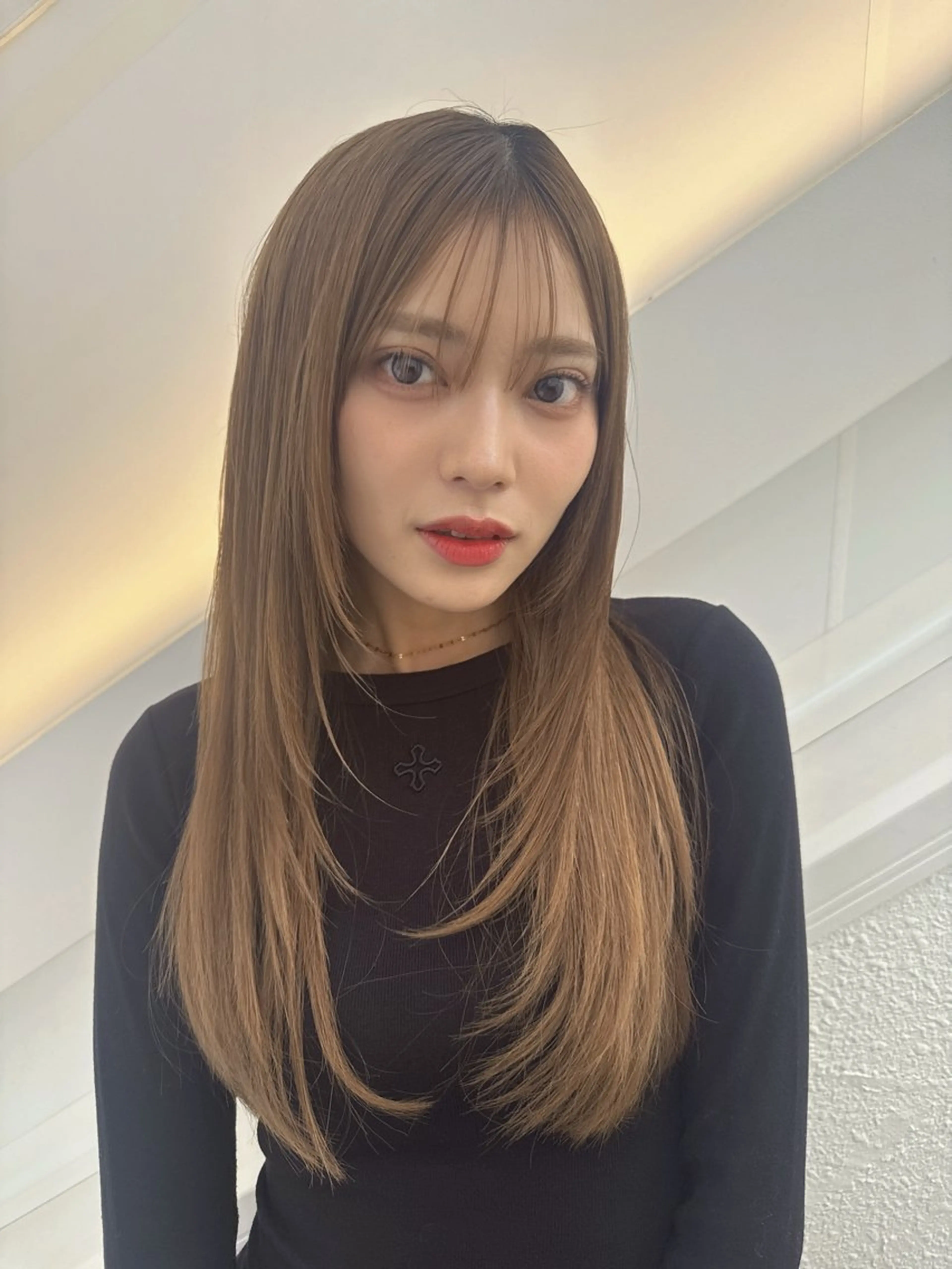 ロング カラー ベージュカラー 透明感カラー レイヤーカット 小顔カット カット ヘアカラー トリートメント 💎透明感カラー特化 💎TAISEIのヘアスタイル