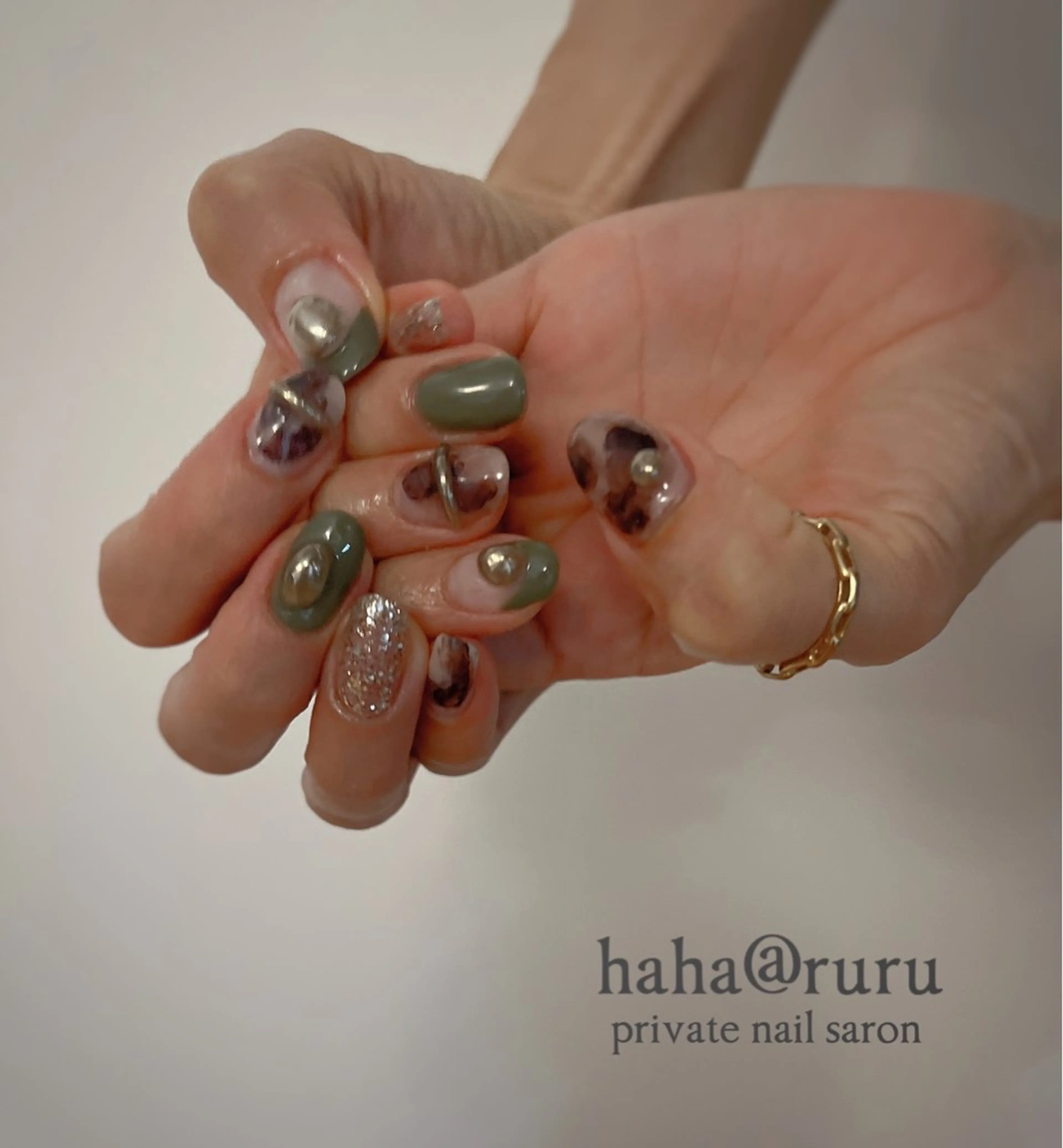 ネイル 持ち込み haha@ ruruのネイルデザイン