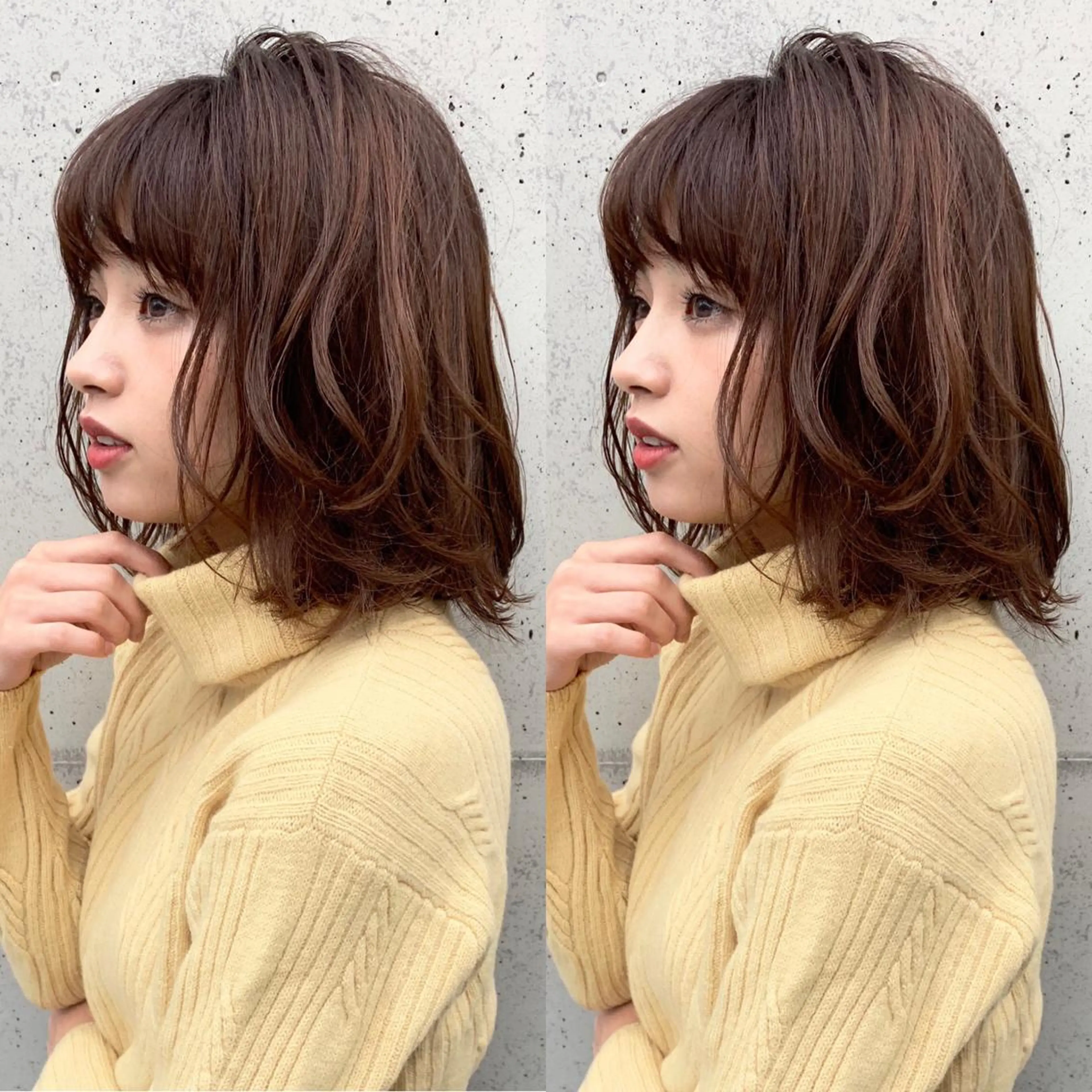 ミディアム 顔周りカット レイヤーカット 小顔カット ✨似合わせ救世主✨ 浅野のヘアスタイル
