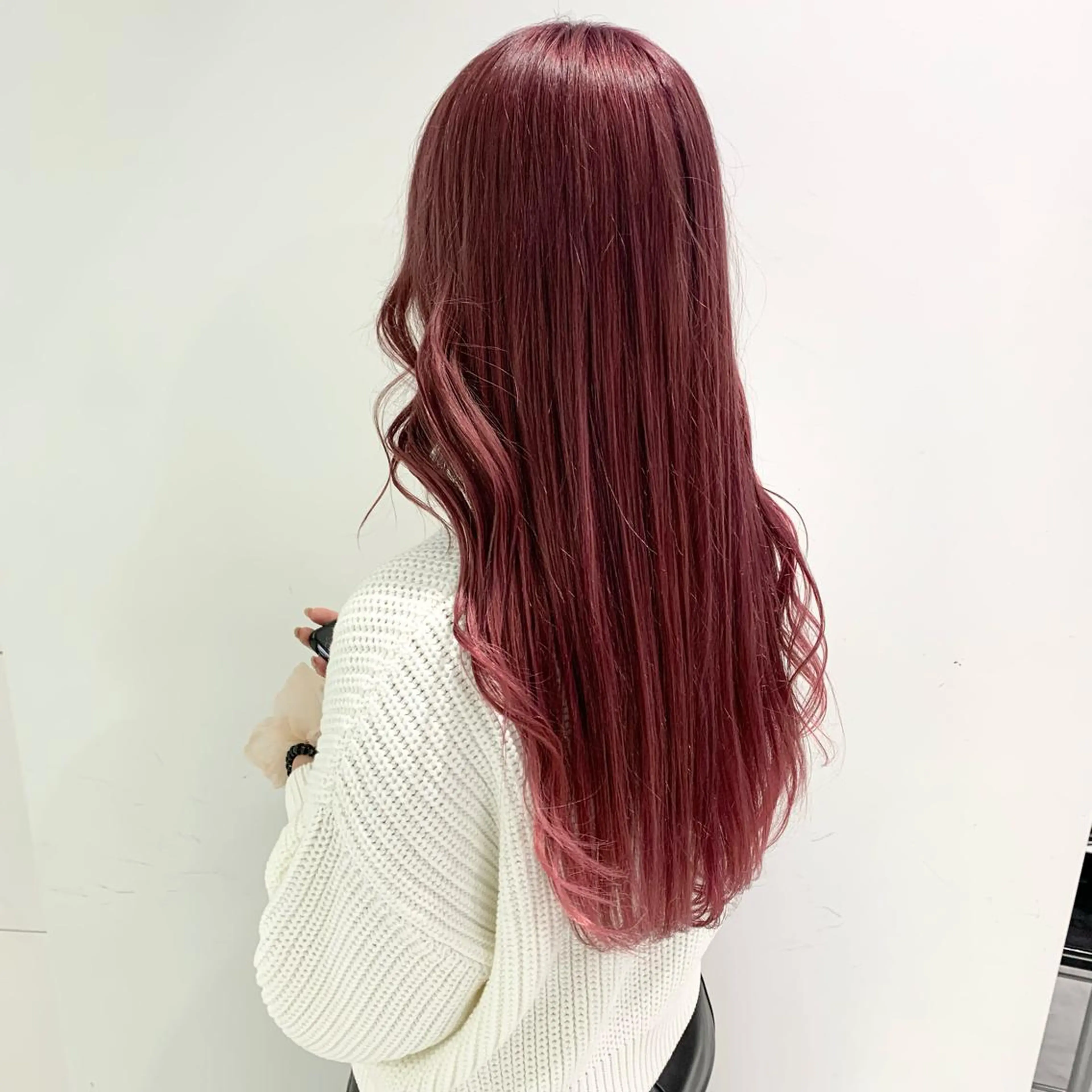 セミロング カラー ヘアアレンジ ピンクカラー ヘアカラー トリートメント 🪞ハイトーン🪞 🤍waka🤍のヘアスタイル