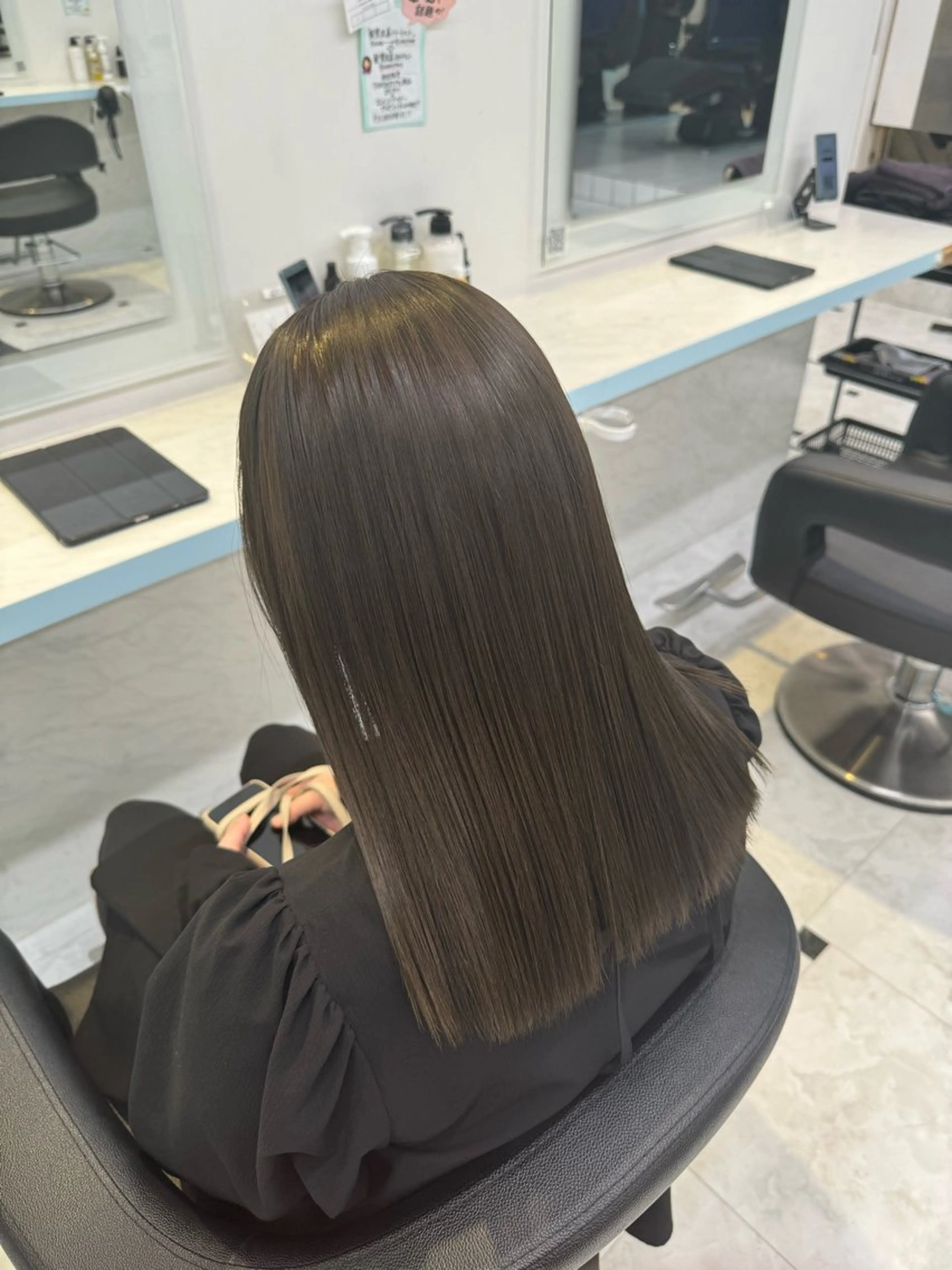 ロング カラー ヘアカラー 🩷モテ髪&透明感 🩷ミルクティー🩷のヘアスタイル