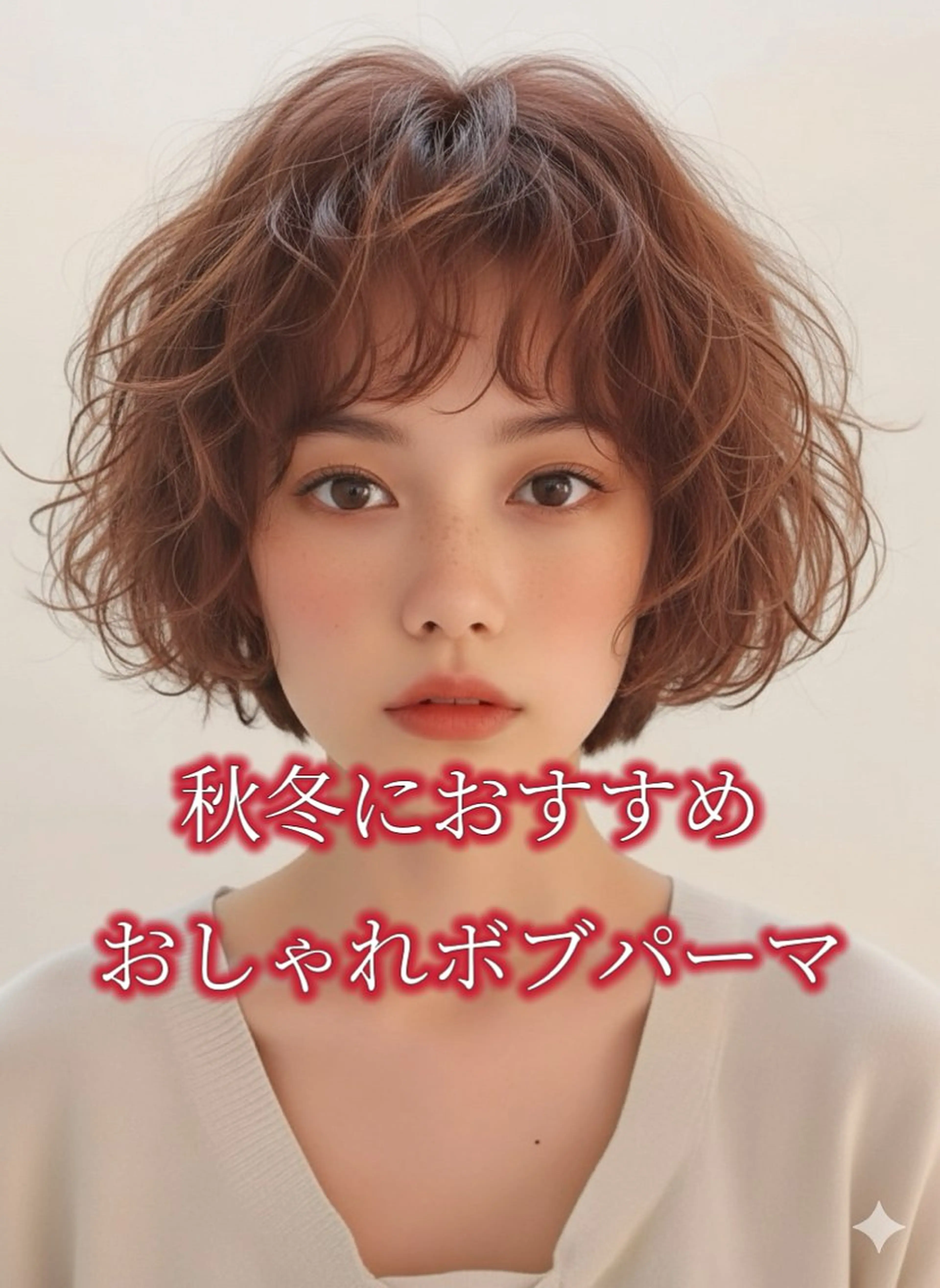 ショート パーマ ボブ カット パーマ トリートメント 名古屋／似合わせ カット／カラー🫧のヘアスタイル