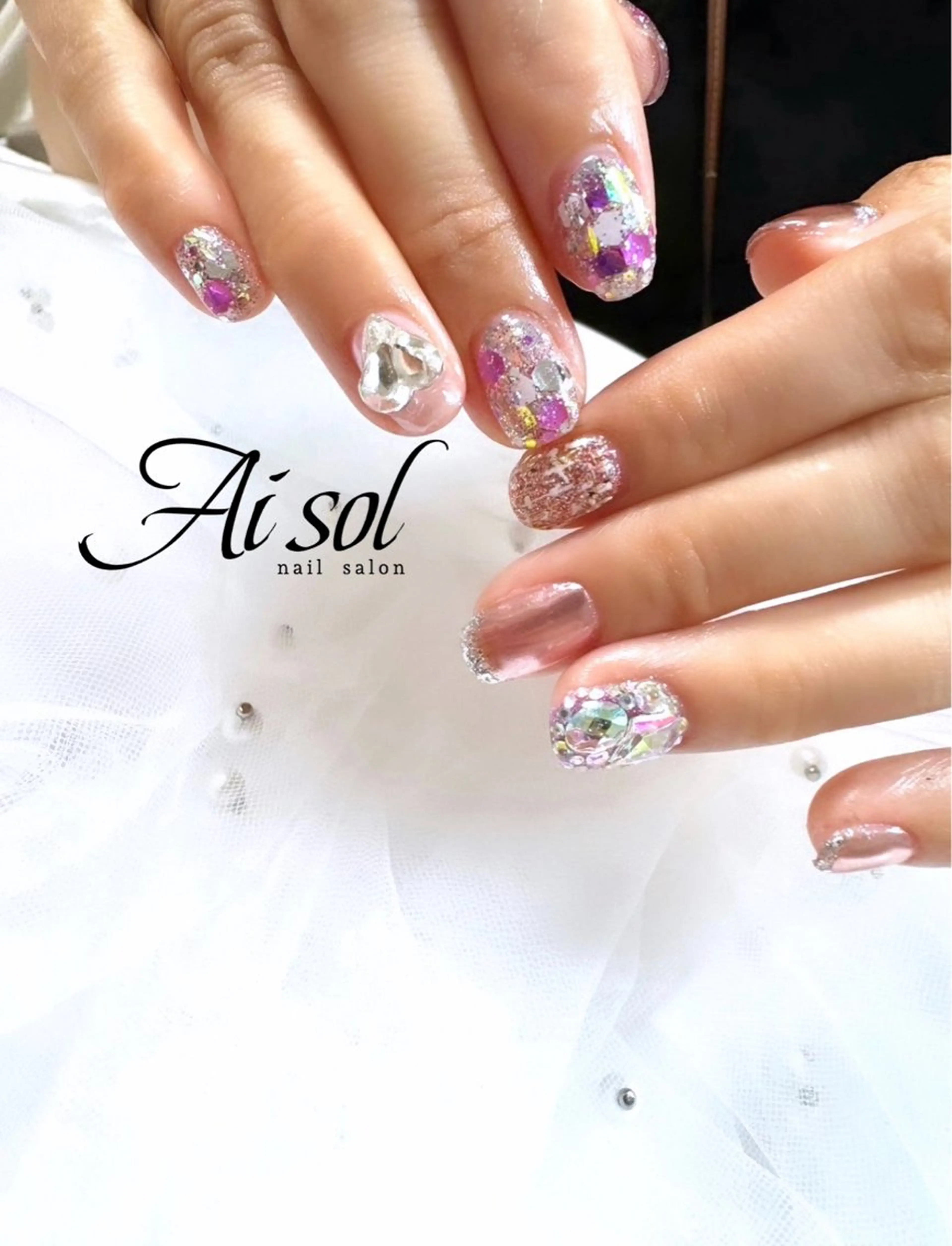 ネイル ピンク ハンドネイル Aisol nail salonのネイルデザイン