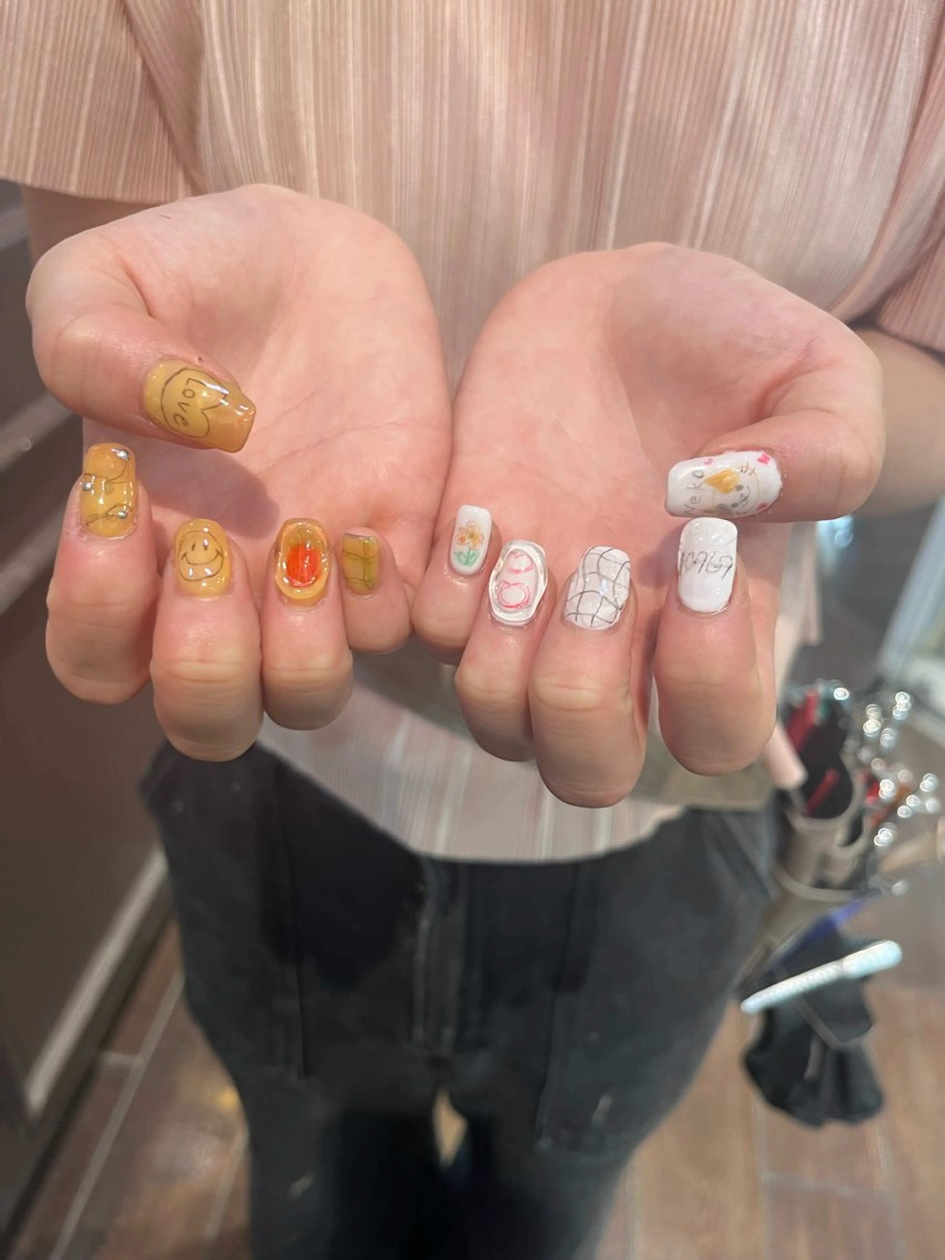 ネイル ハンドネイル 酸性ストレート 🤍🎀honokaのヘアスタイル