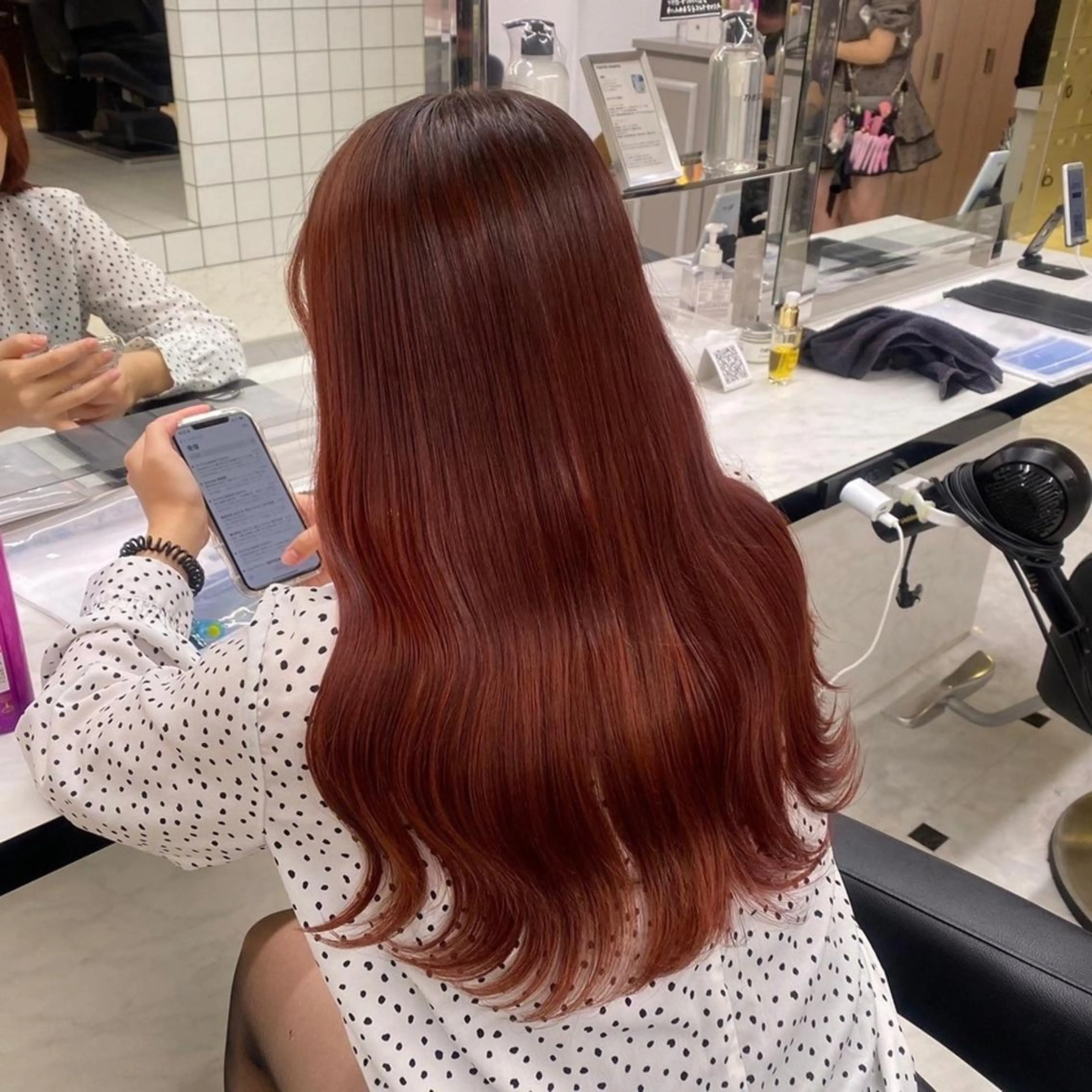 カラー 上野BABY💞 高発色暖色カラー💞のヘアスタイル