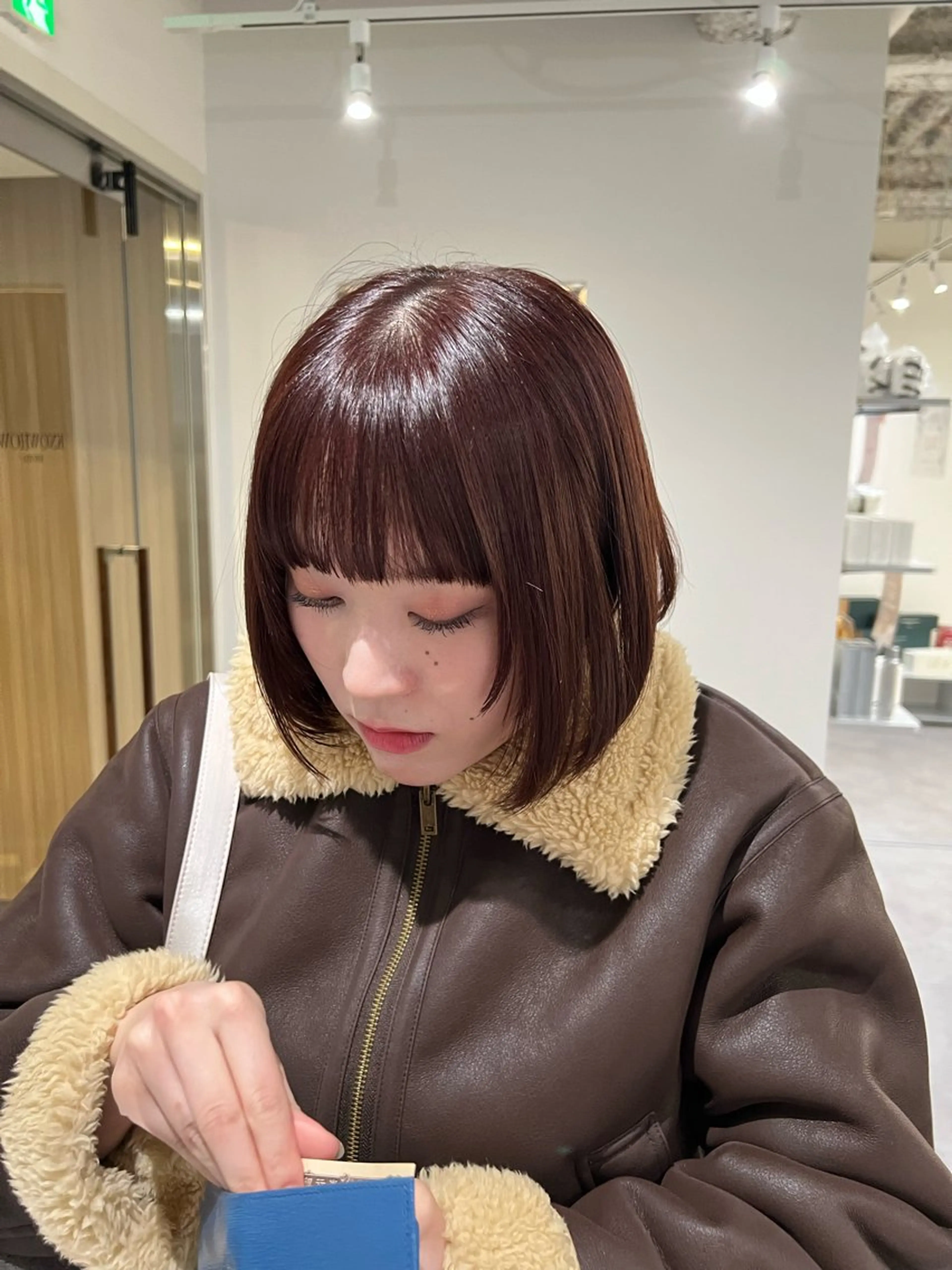 ショート カラー ブラウンカラー ピンクカラー ピンクブラウン ボブ knowhow京都所属・三宅 昌太のヘアスタイル