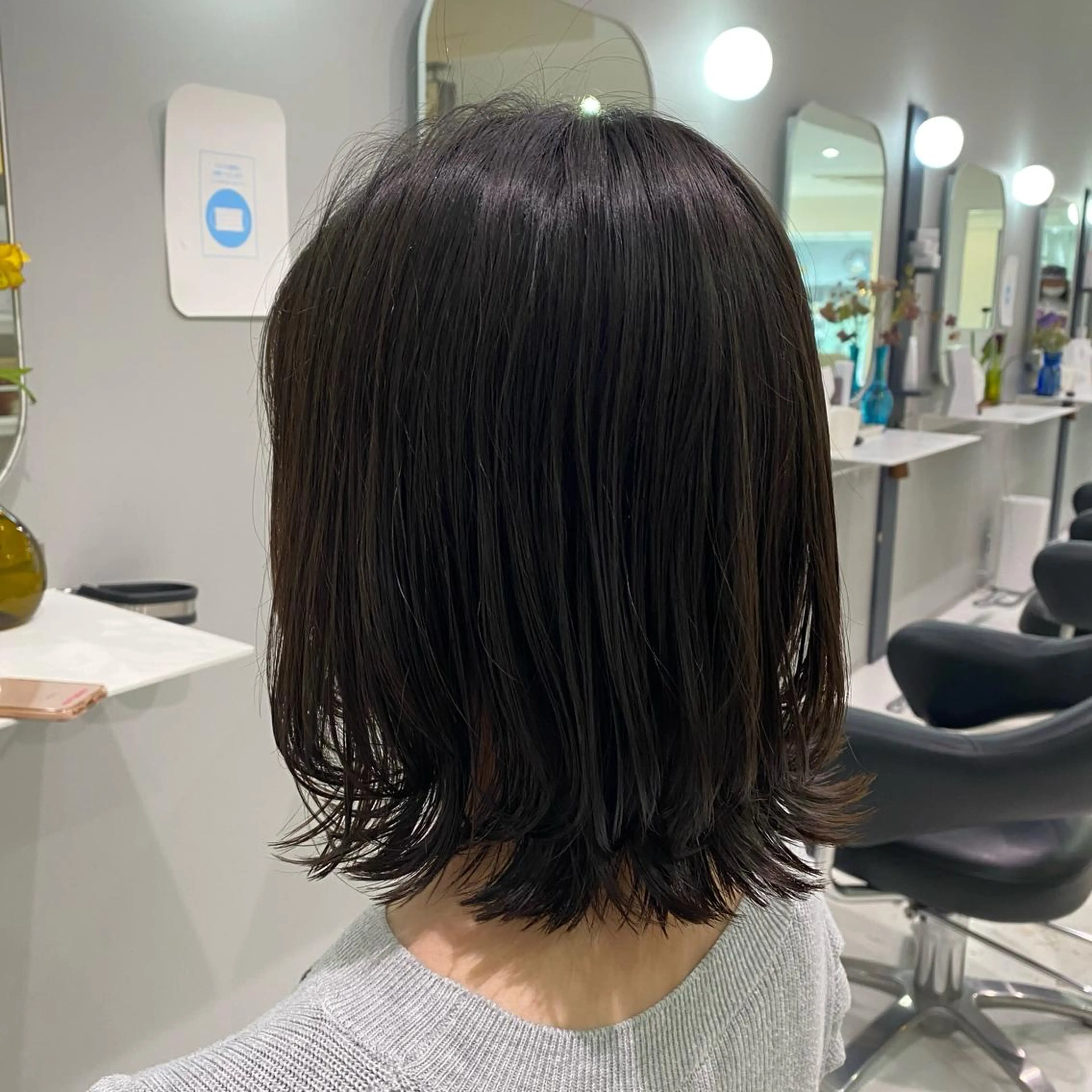 ミディアム ボブ くびれヘア カット 【GUK】 🌻RINA🌻のヘアスタイル