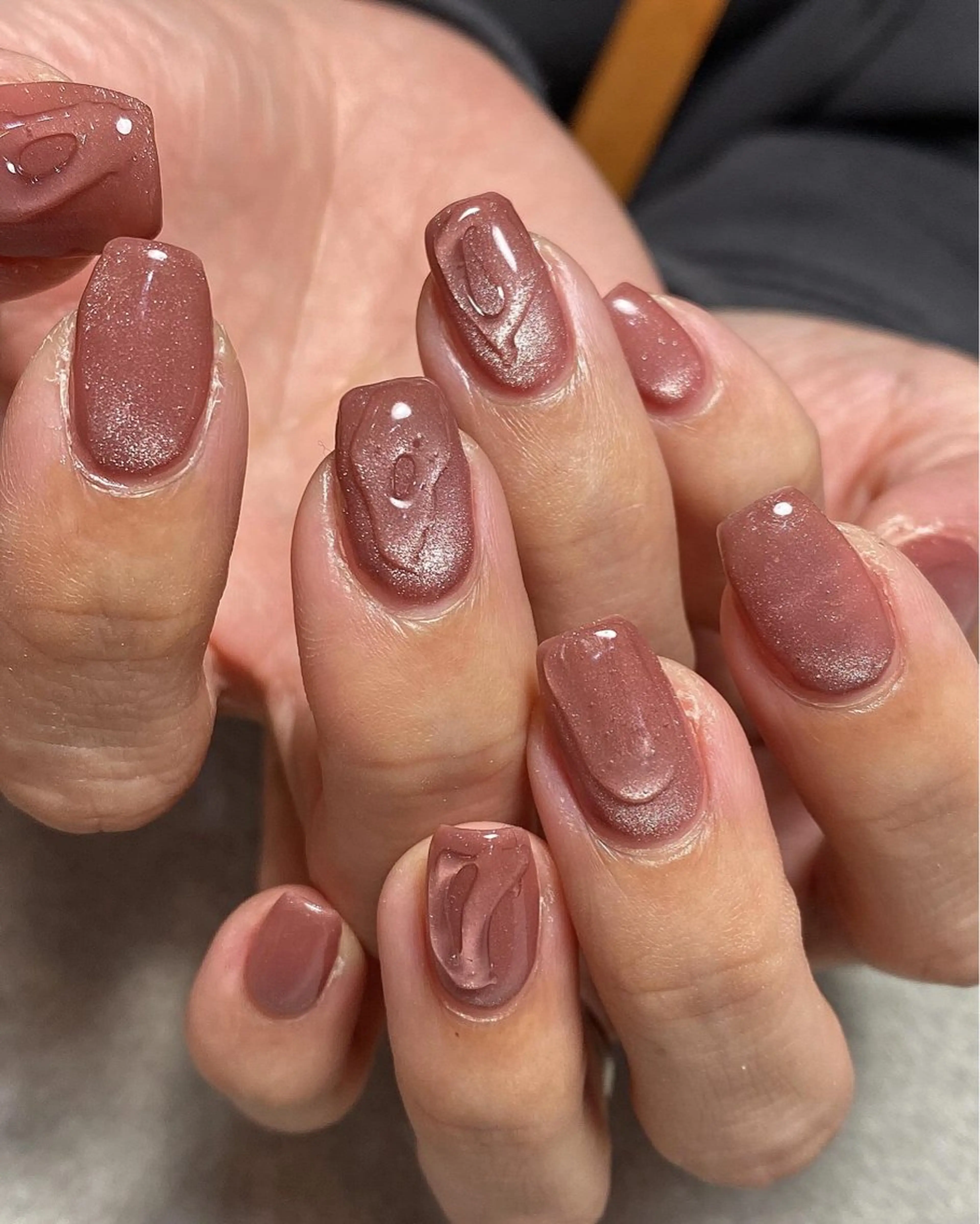 ネイル マグネットネイル ぷっくりネイル ハンドネイル 314 さんいちよん yumiのネイルデザイン