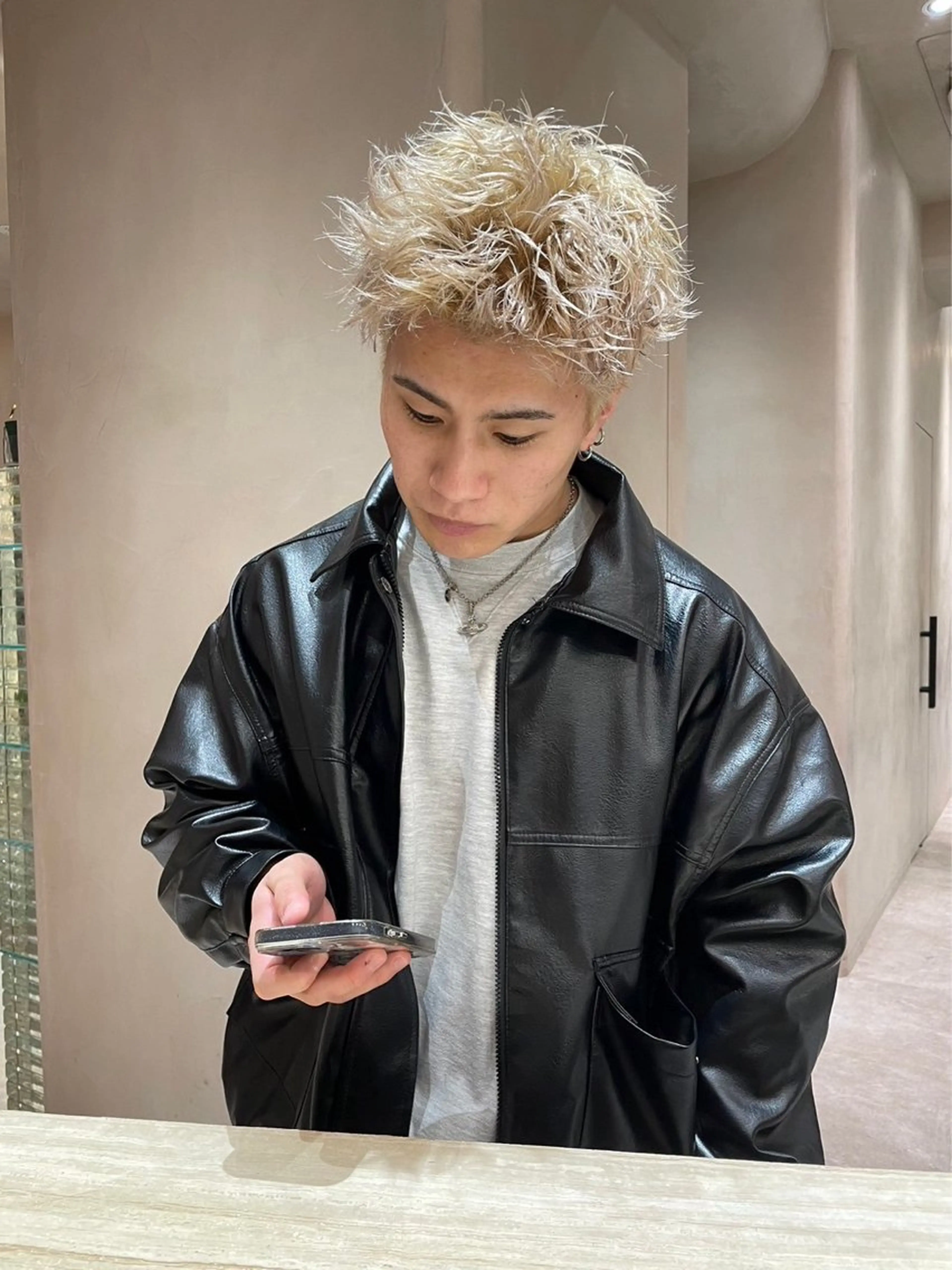 ショート カラー メンズ heavenly by HAVANA新宿所属・メンズショート/ピン パーマ/新宿/フウガのヘアスタイル