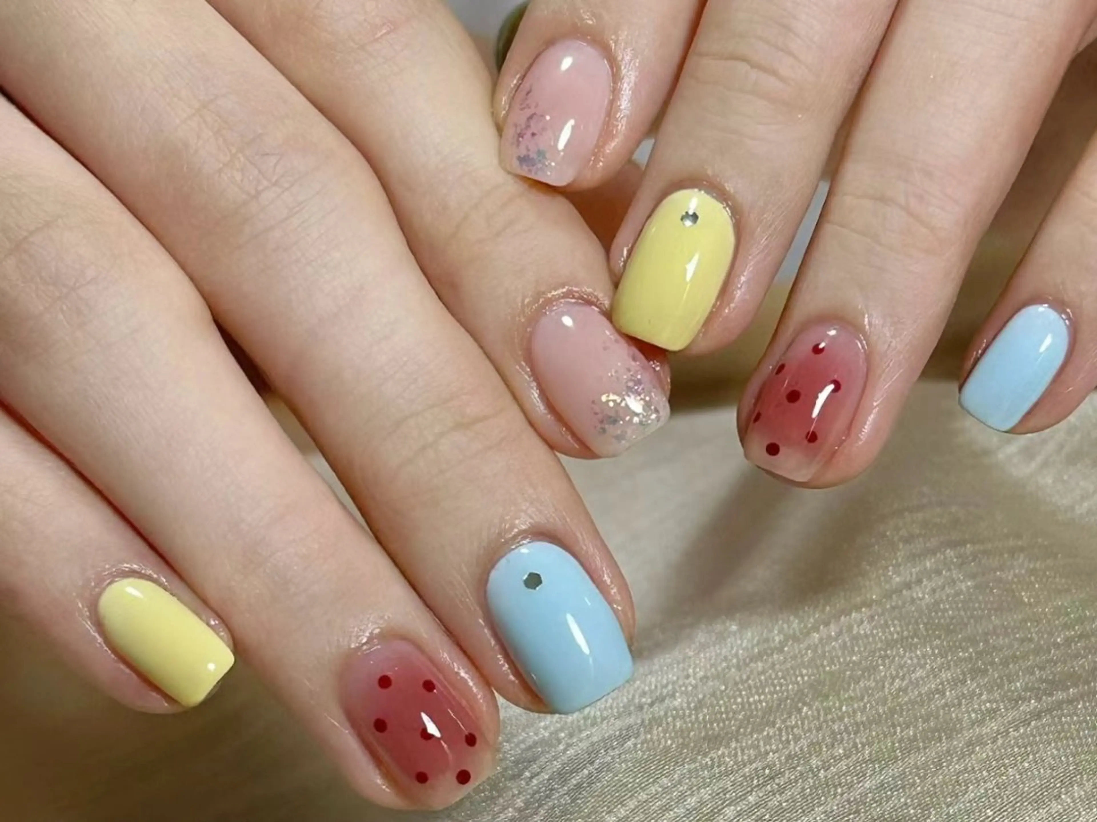 ネイル 長さ出し フレンチネイル グラデーション マグネットネイル マグネットフレンチ ハンドネイル ハンドケア 💕ドリーミー ネイル💕のネイルデザイン