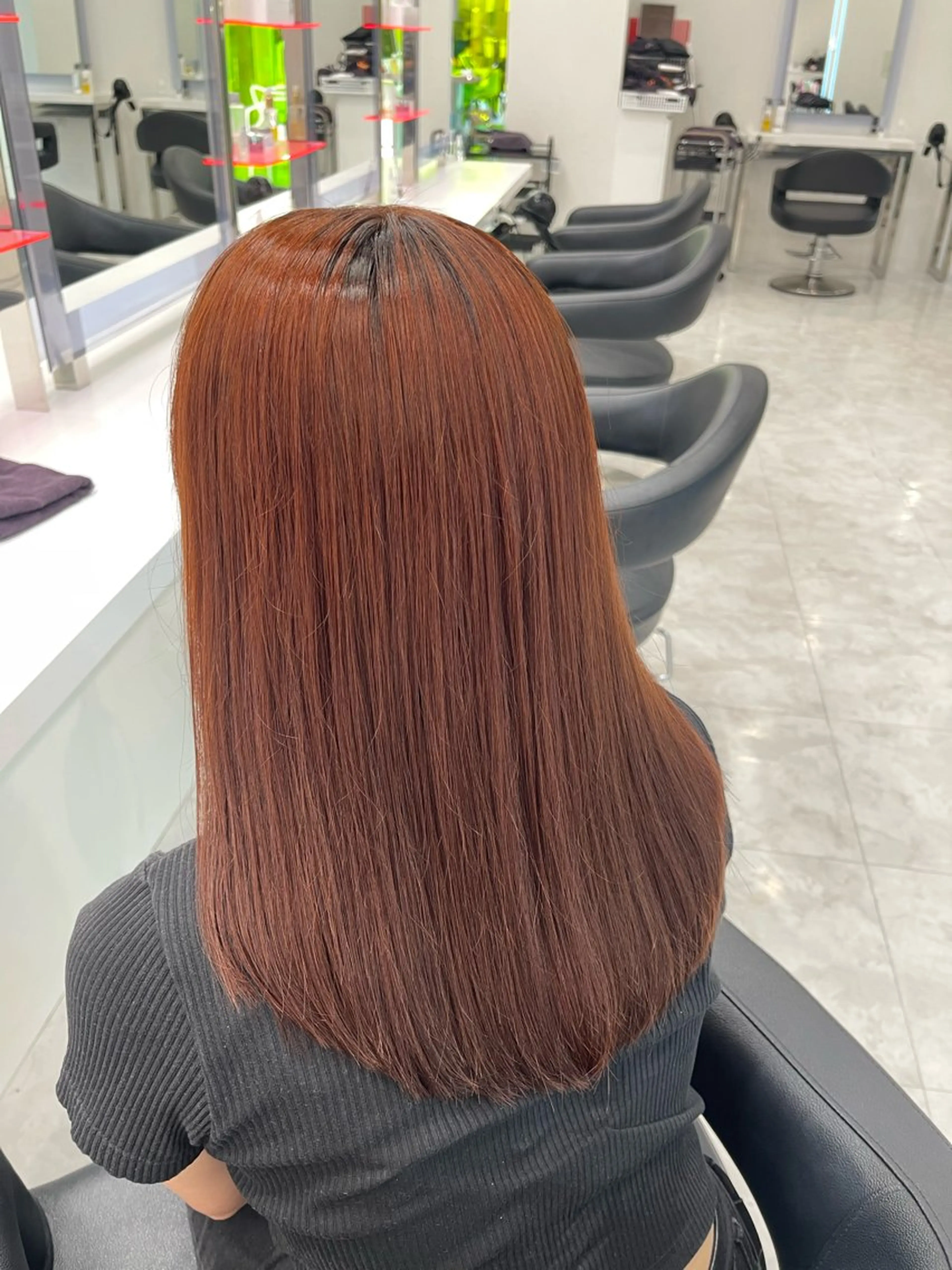 セミロング カラー ベージュカラー ブリーチ ブラウンカラー ダブルカラー ブリーチなしカラー ベージュ‎/ダブルカ ラー/RINKA🎀のヘアスタイル