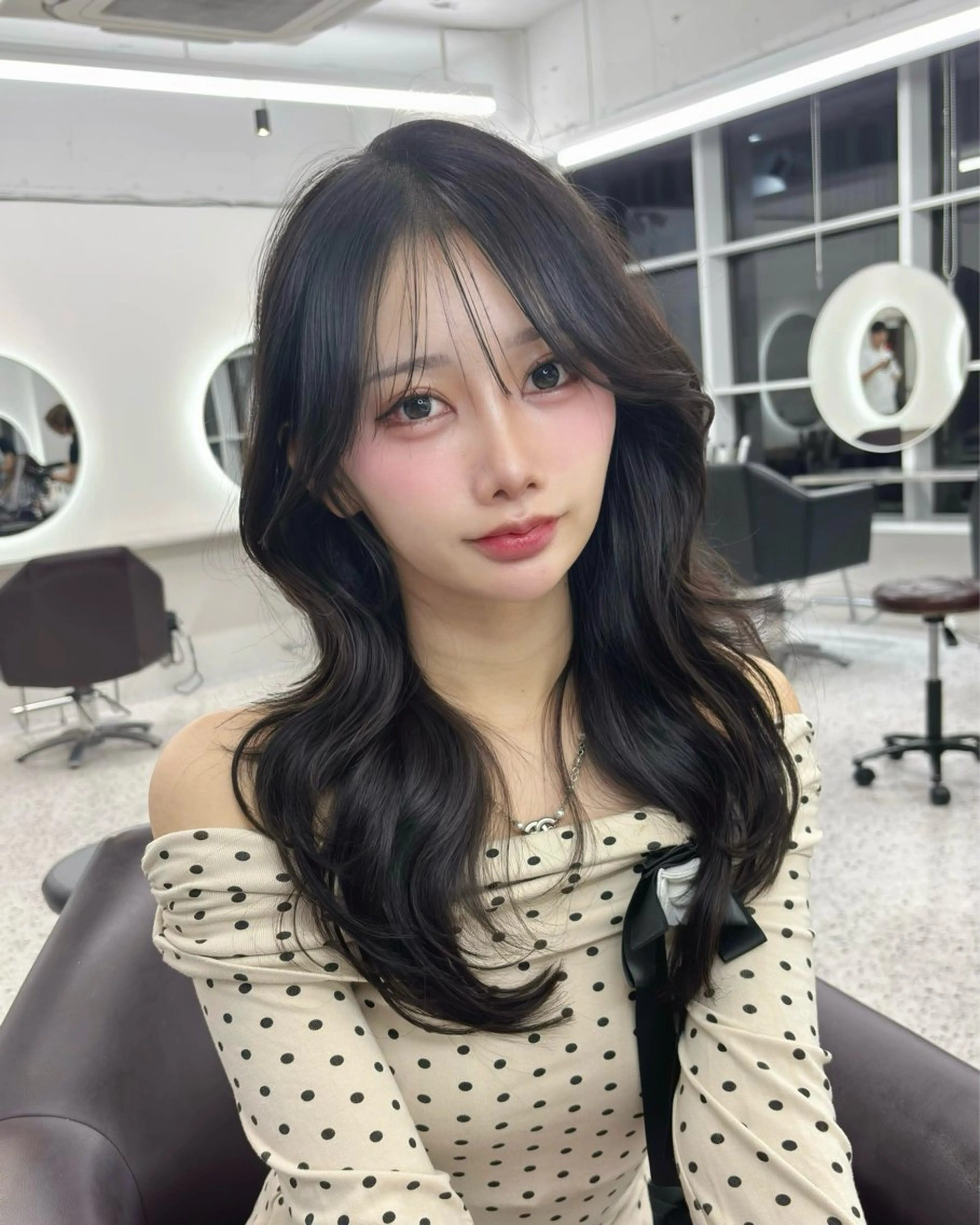 ロング カラー パーマ ヘアアレンジ 透明感カラー グレージュ くびれヘア レイヤーカット カット ヘアカラー トリートメント ヘアセット 🌸グレージュ/ ベージュ🌸yutaのヘアスタイル