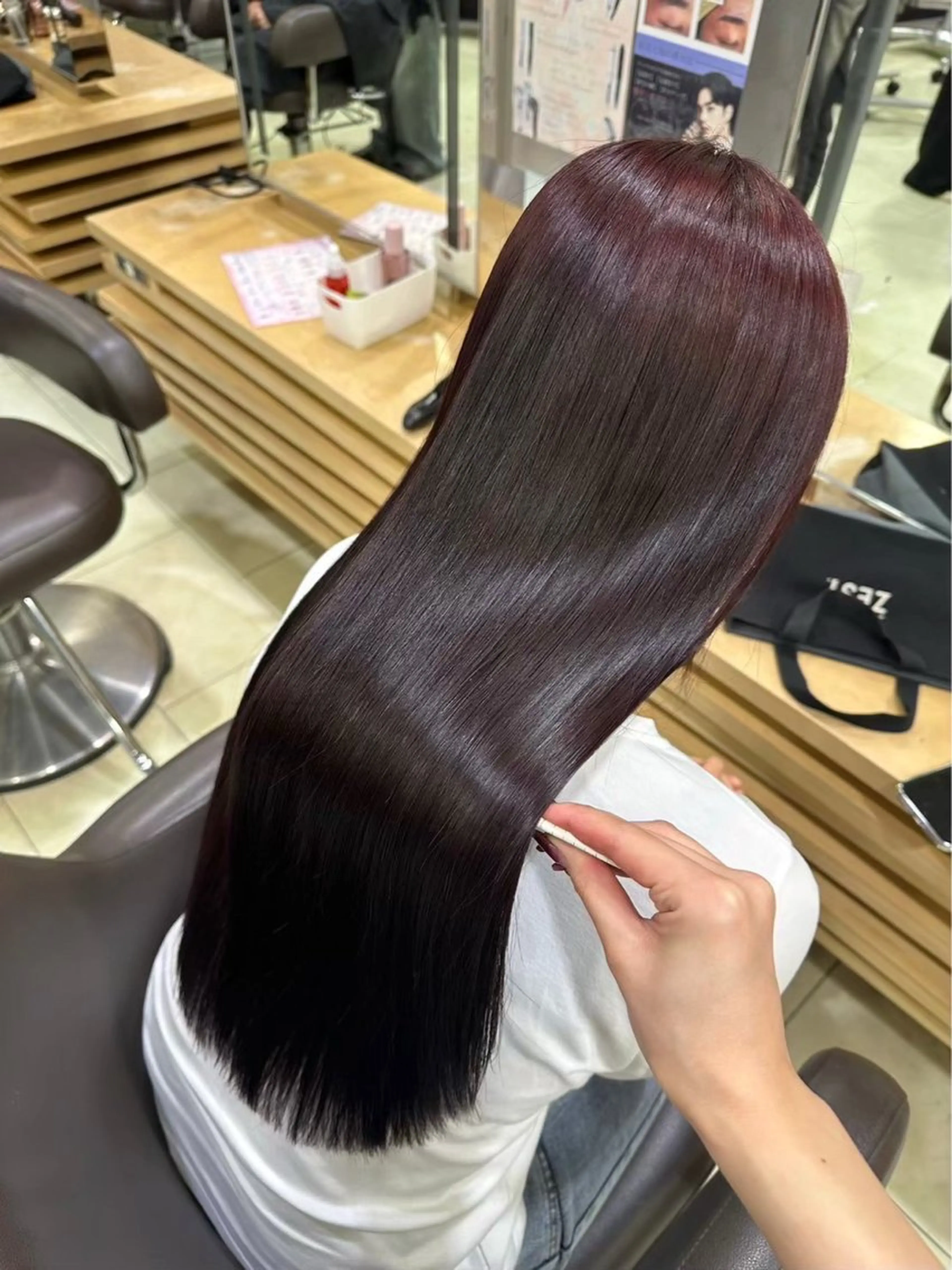 セミロング ヘアカラー トリートメント hair＆eye 🫧ྀི/栞のヘアスタイル